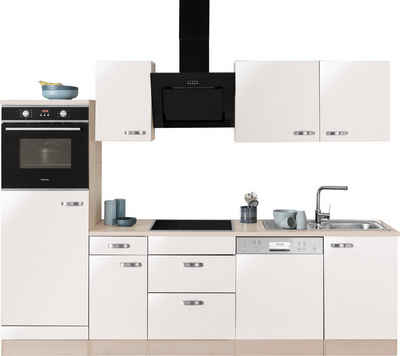 OPTIFIT Küchenzeile Faro mit Hanseatic E-Geräten, Breite 270 cm, Türanschlag wechselbar