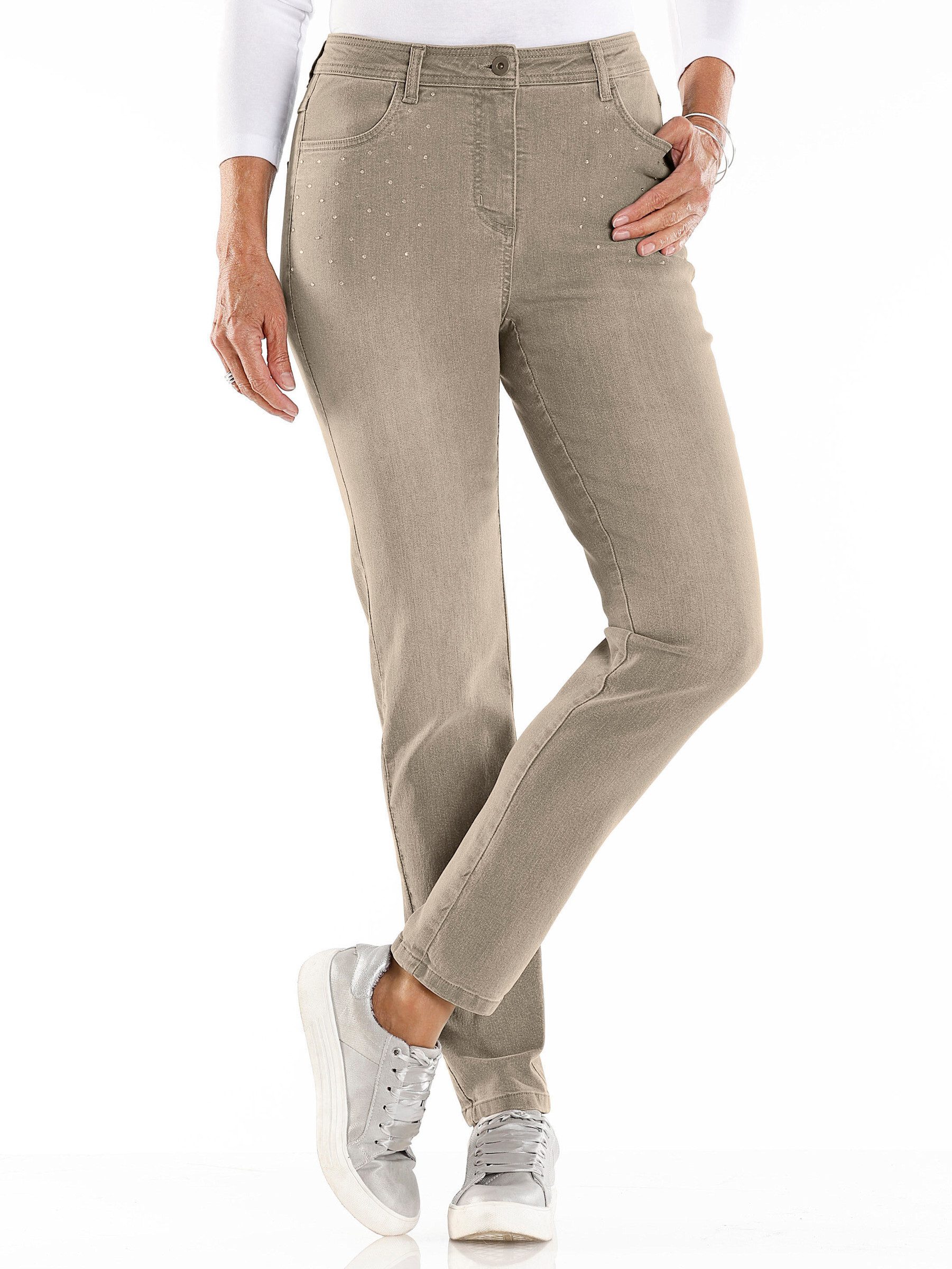 Sieh an! Bequeme Jeans Jeans leicht vertieft