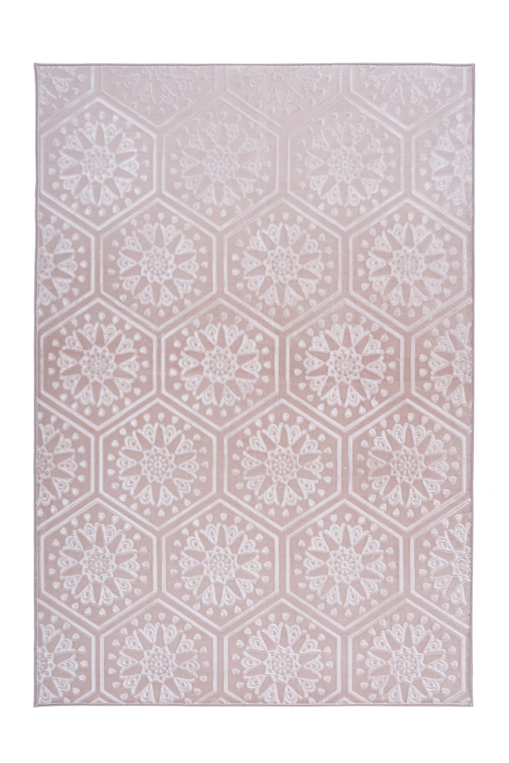 Teppich Boss Teppich Kurzflor Teppich Manuel 225 - Rosa, rechteckig, Höhe: 8 mm