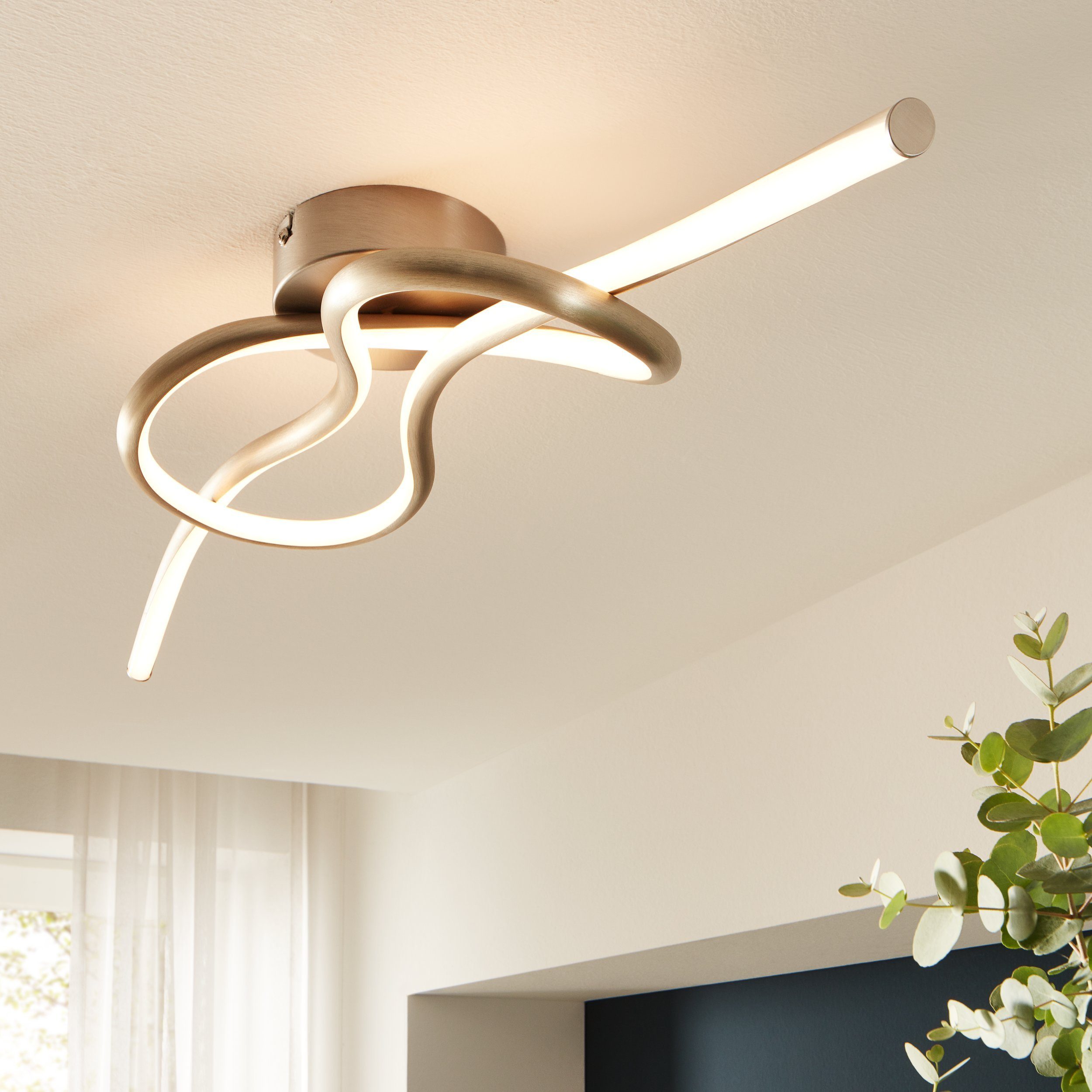 EGLO LED Deckenleuchte Novafeltria, Leuchtmittel inklusive, Deckenlampe, Wo günstig online kaufen