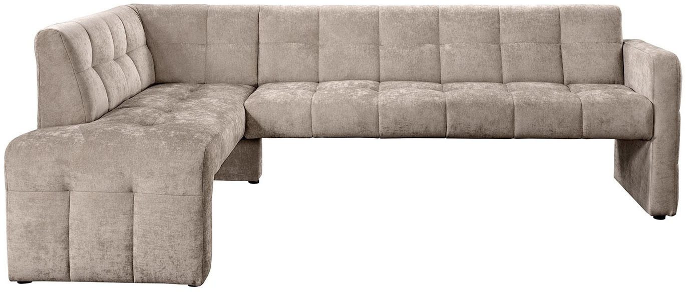 exxpo - sofa fashion Essbank Barista, bequem und elegant, hohe Bodenfreiheit, Eckbank Barista bequem und elegant, hochwertige Detailverarbeitung