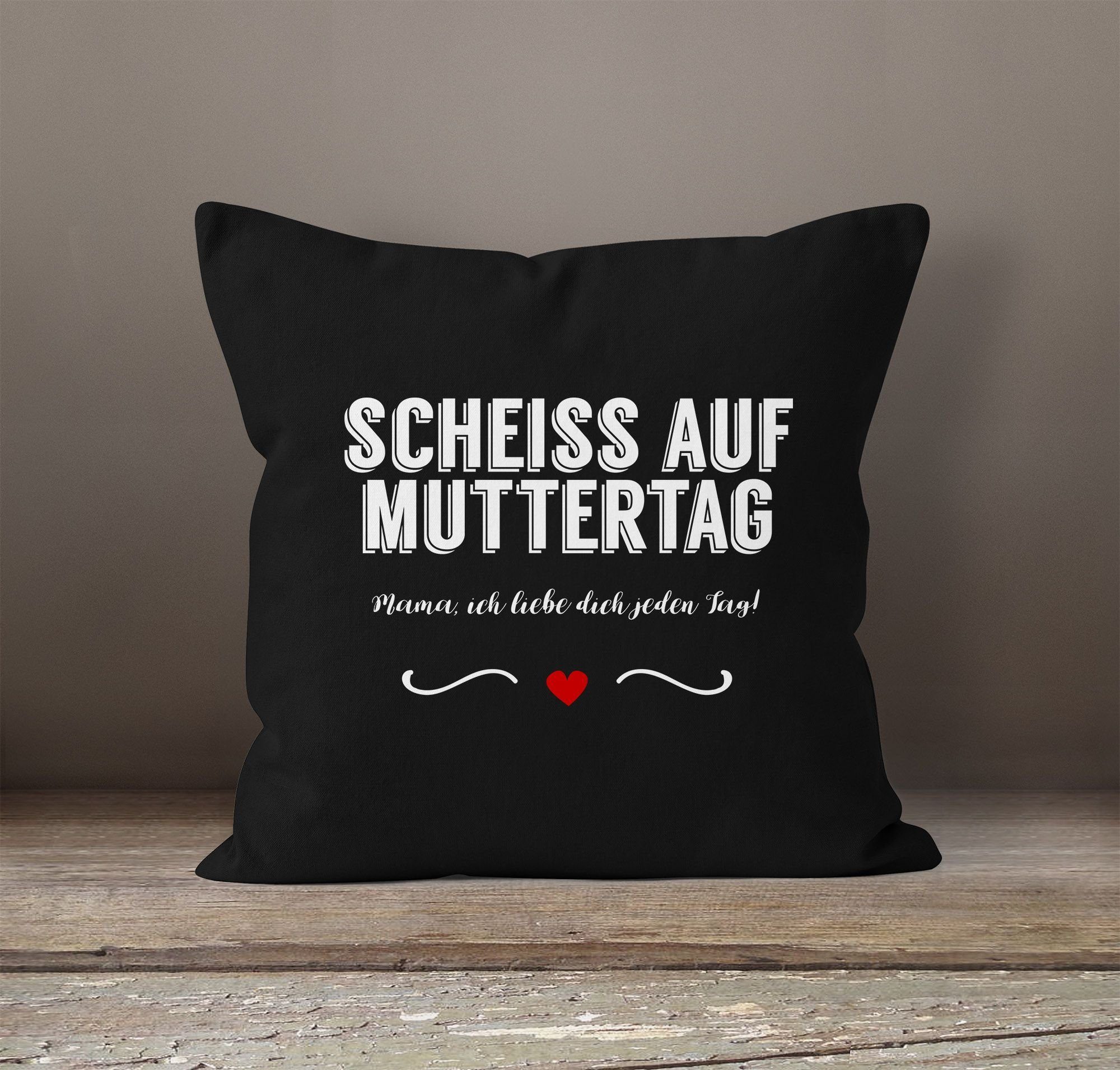 MoonWorks Dekokissen Kissen-Bezug Scheiß auf Muttertag günstig online kaufen