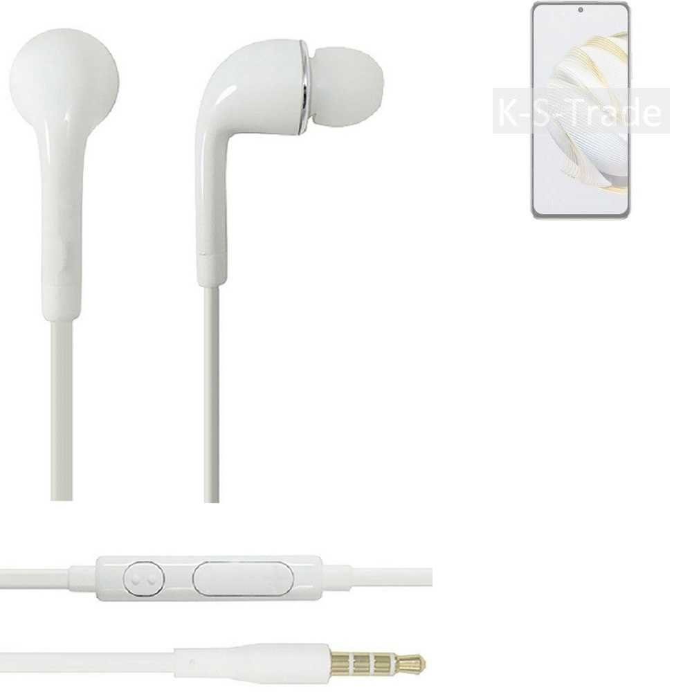 10 (Kopfhörer Headset Lautstärkeregler weiß nova 3,5mm) mit Huawei In-Ear-Kopfhörer für u K-S-Trade SE Mikrofon