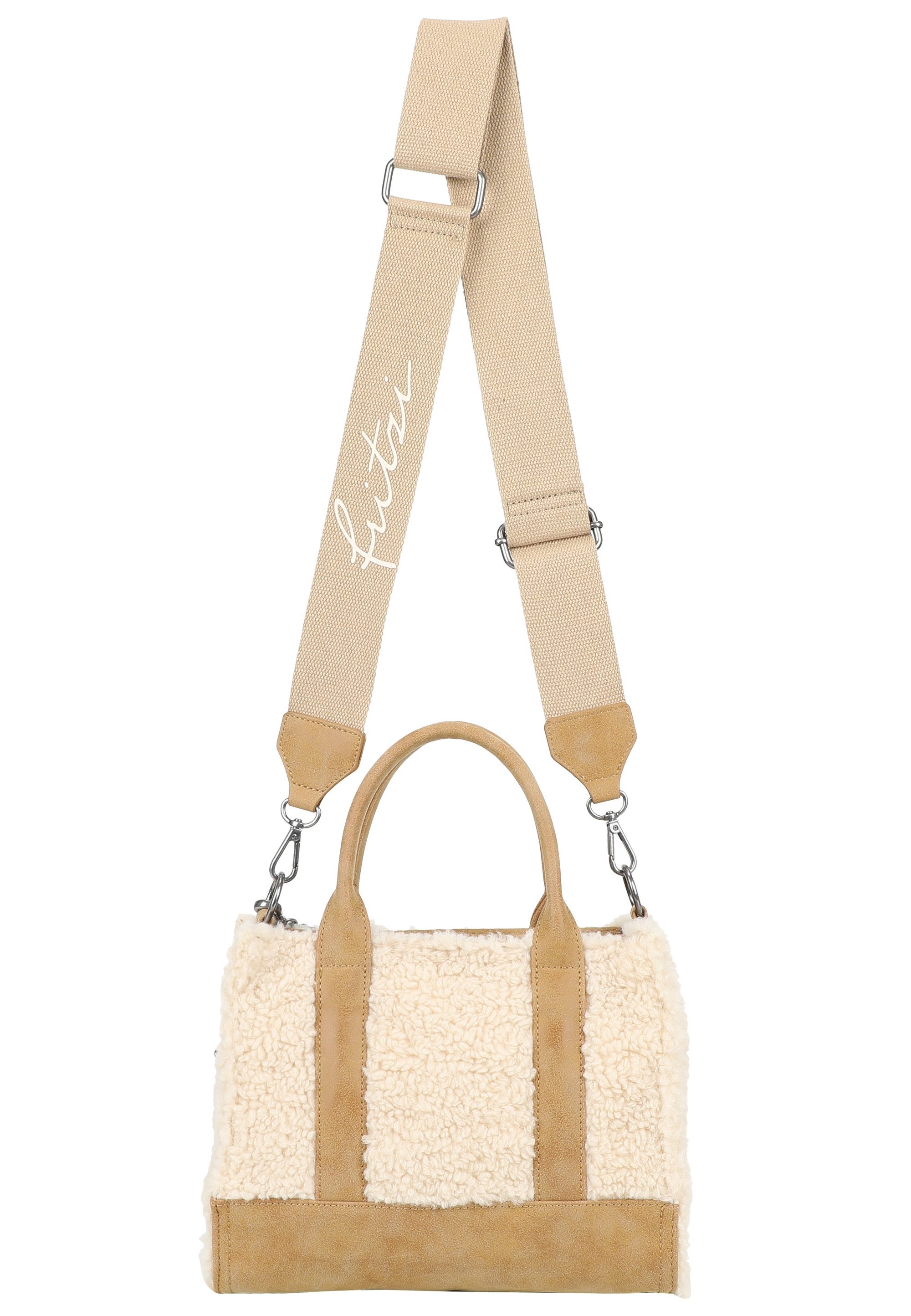 Fritzi aus Preußen Schultertasche Fritzi Square Limited Teddy, mit kuschelig-weicher Oberfläche – Bild 2 von 5