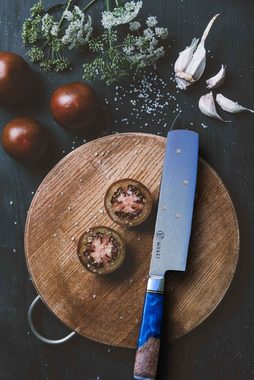 Muxel Kochmesser Nakiri Messer Das traditionelle asiatische Gemüsemesser Damaskus Hackm