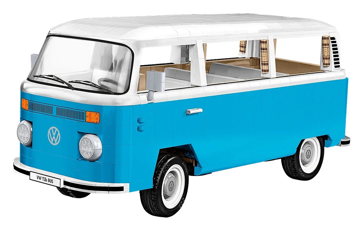 COBI Spiel VW Transporter T2B Bus - Authentisches COBI Baustein-Set (2300 Teile)