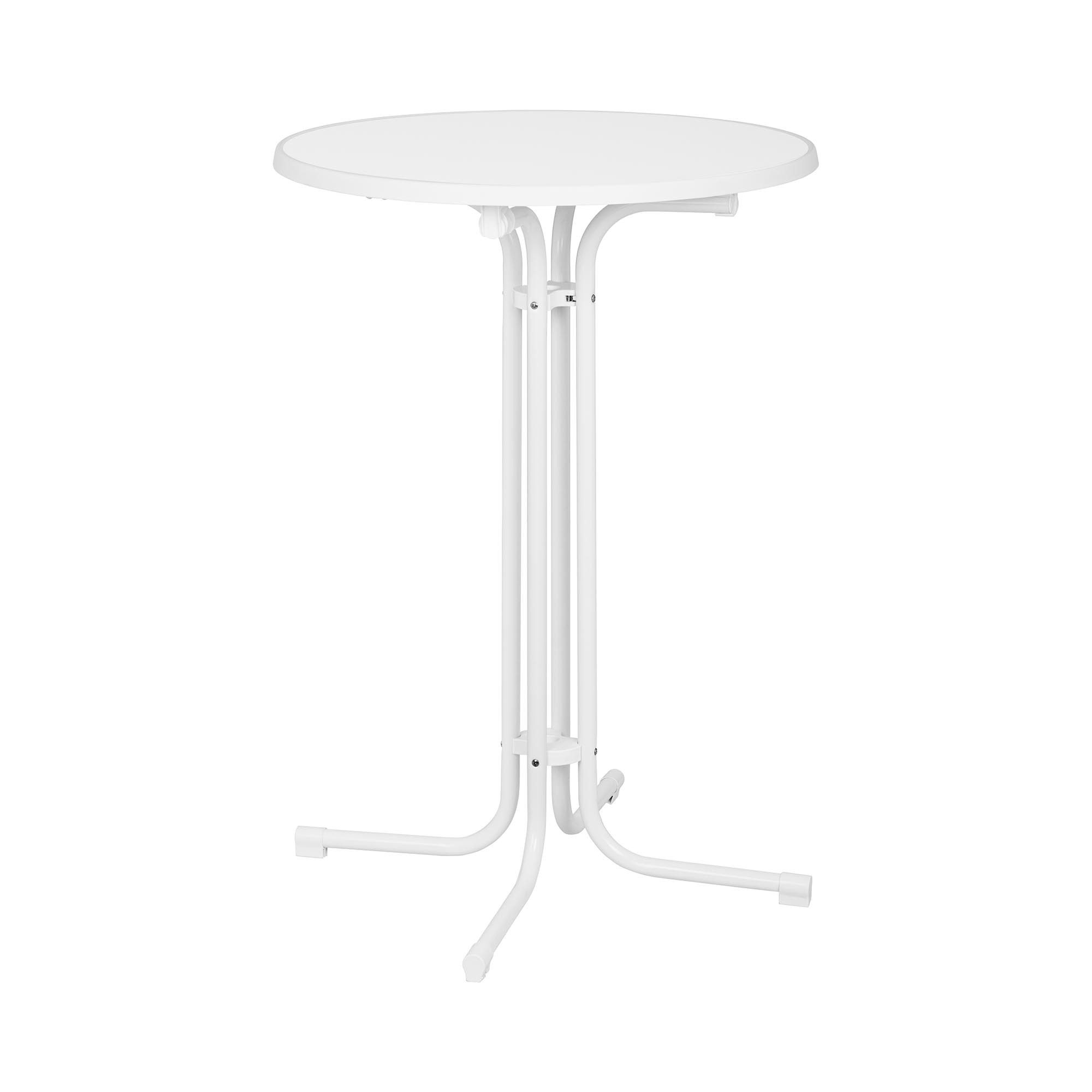 Royal Catering Bistrotisch Ø 80 cm Stehtisch klappbar Bistro Tisch Bartisch Gastro rund weiß