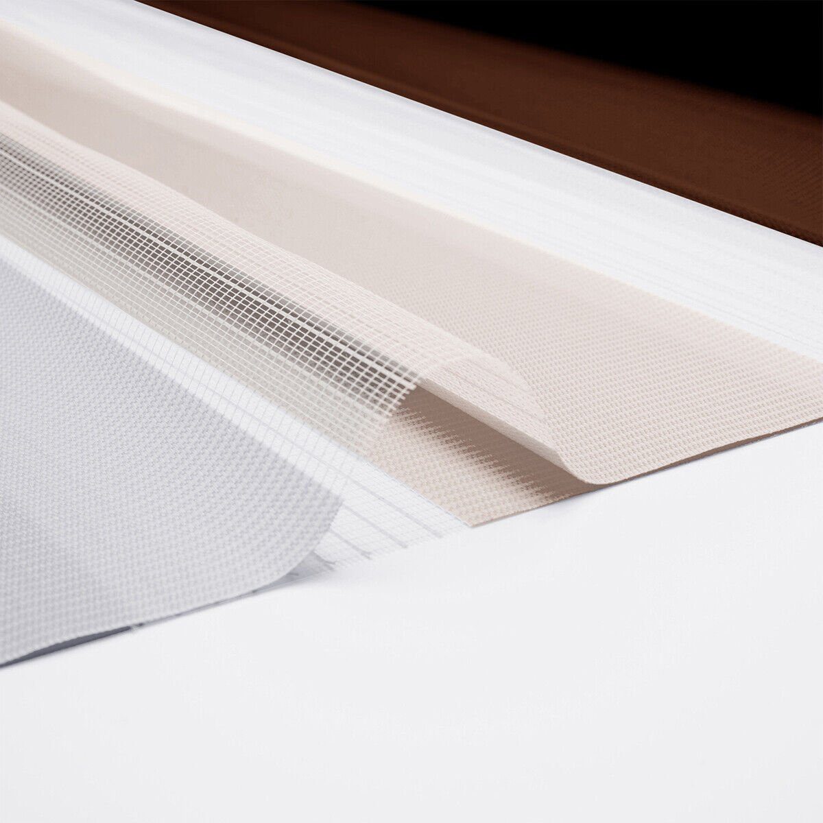 Doppelrollo ohne Bohren 130cm/150cm/230cm, OUBO, freihängend, verspannt, Klemmfix, Klemmträger, Für Fenster und Tür mit Klemmträger lichtdurchlässig verdunkelnd
