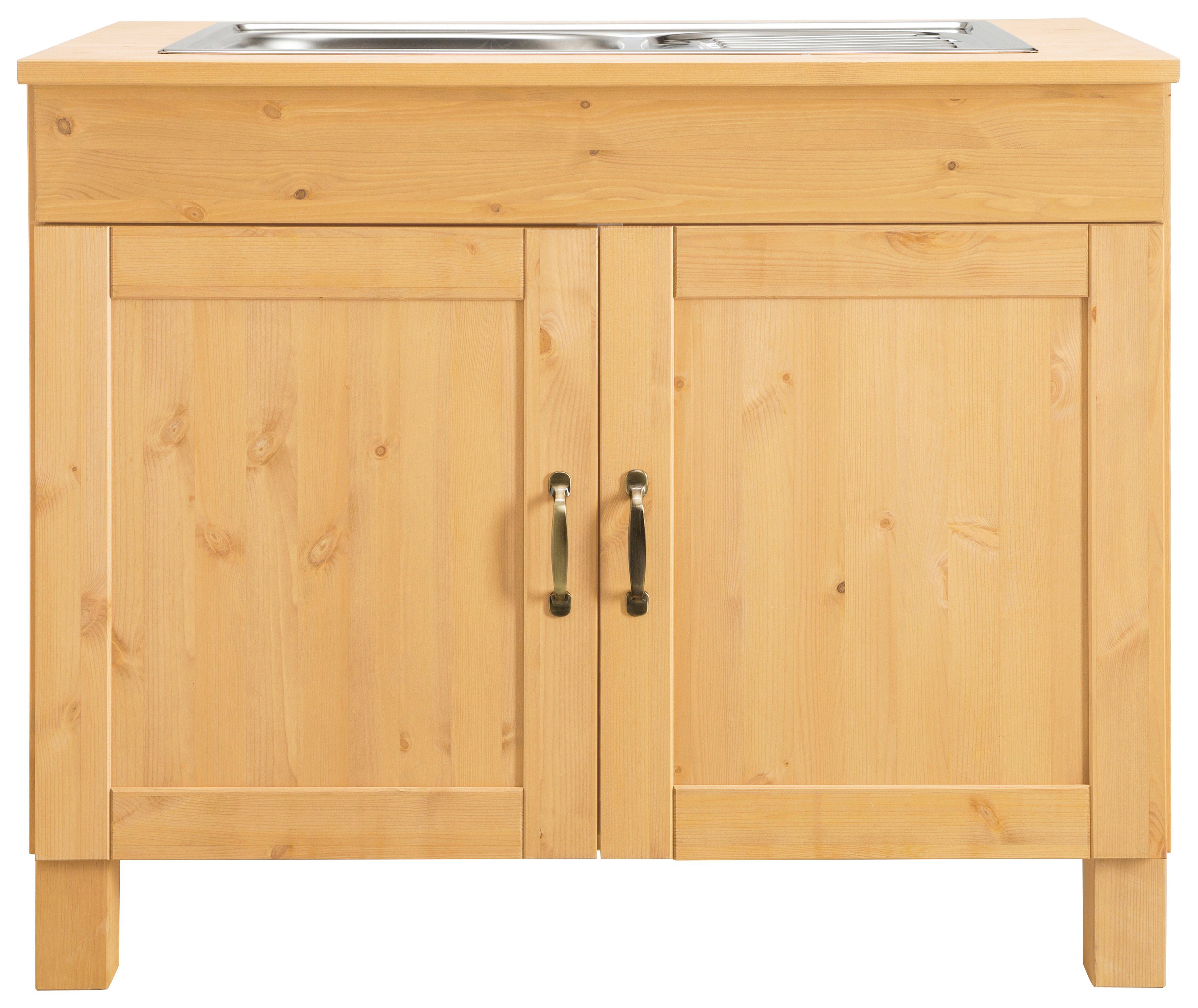 Home affaire Spülenschrank Alby Breite 100 cm, 1 Fach