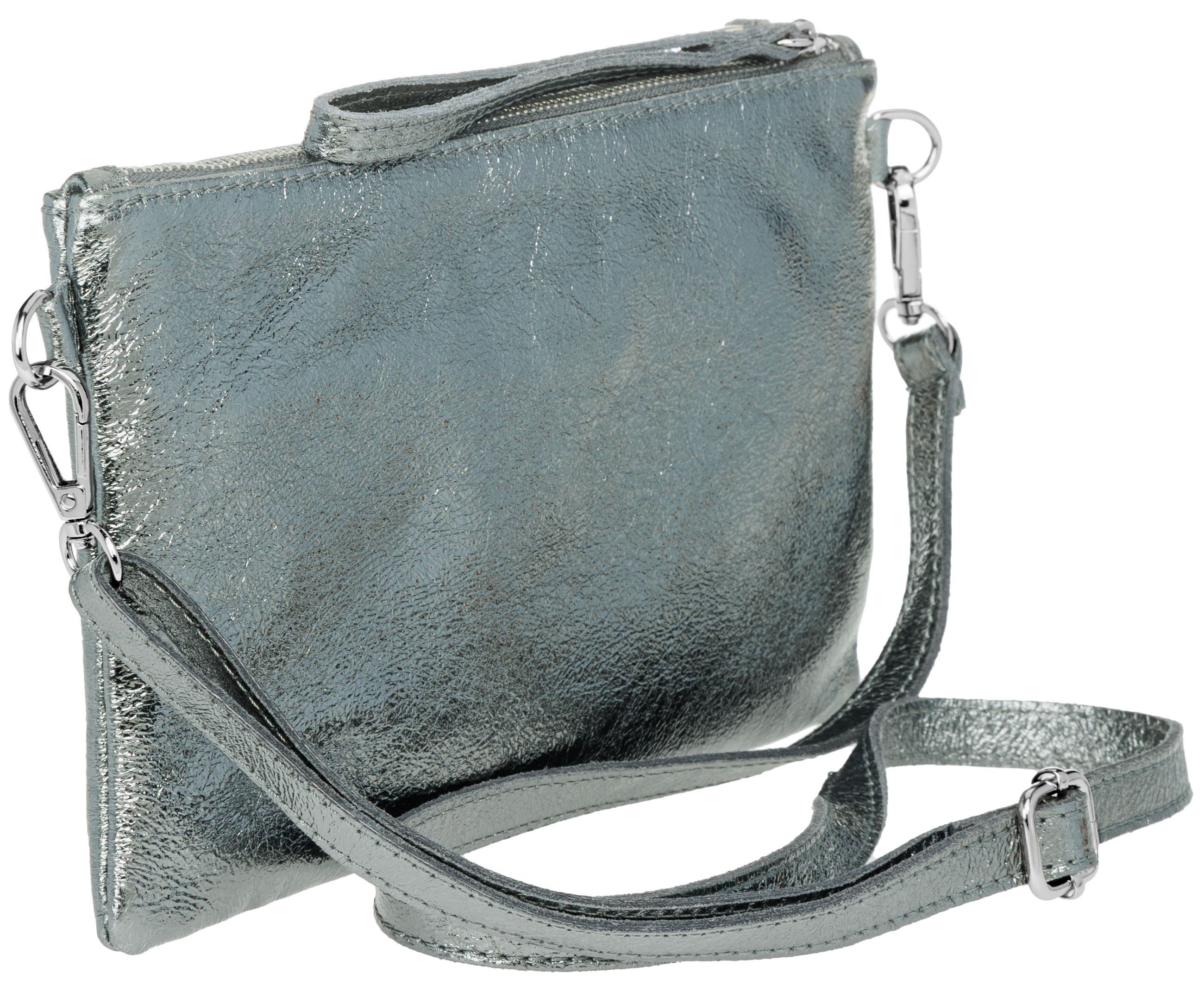 Caspar Clutch Leder Abendtasche Damen Umhängetasche - CLASSIC LINE - Modell No.717, leicht, elegant & langlebig- 100% Echtleder - Handmade in Italy