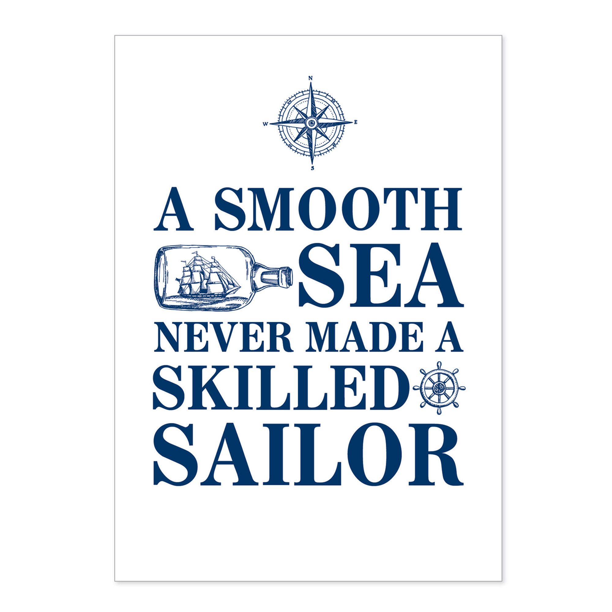 Postkarte Postkarte A smooth Sea