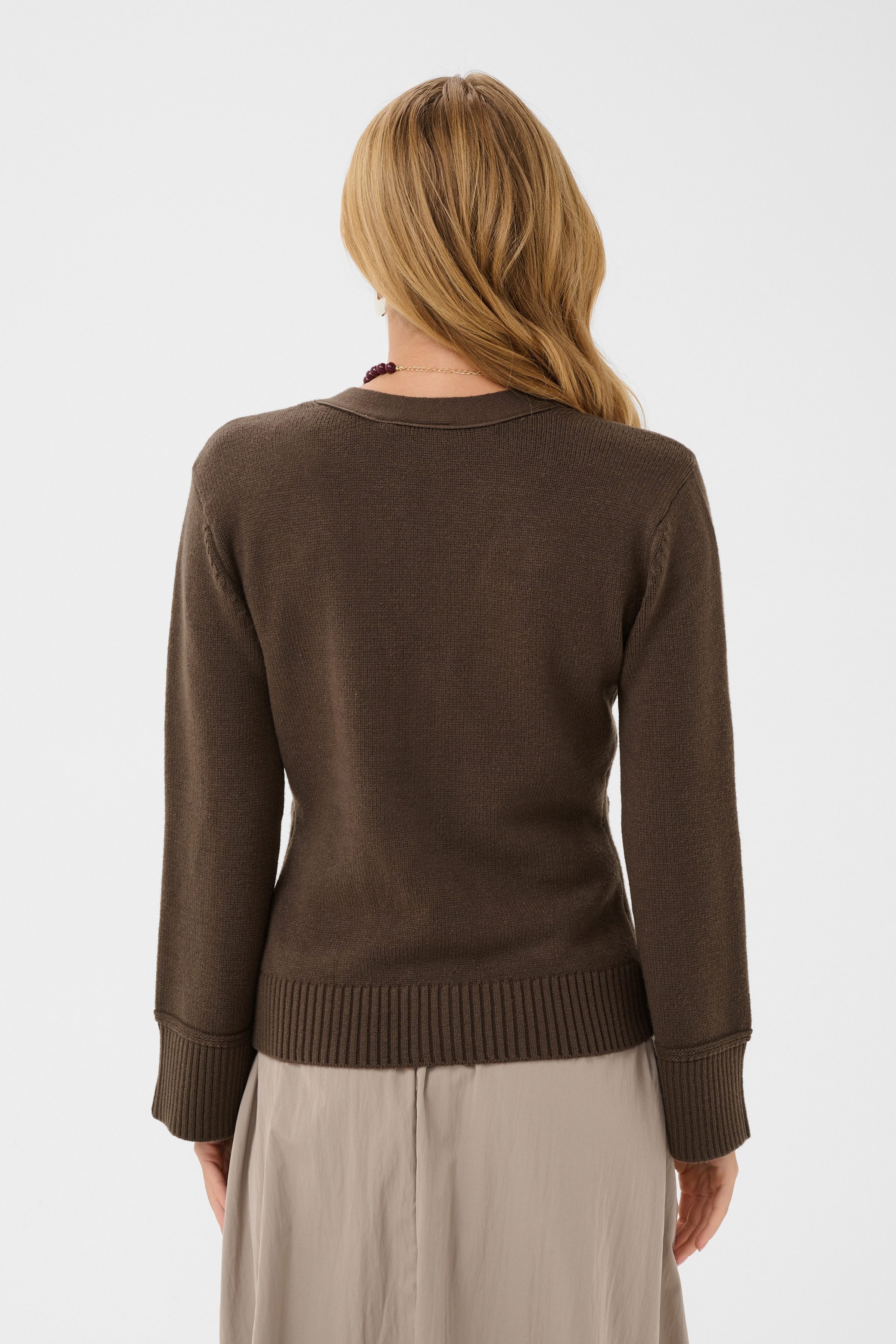 Saint Tropez Strickjacke TheresaSZ Cardigan Materialmix, Fitted
