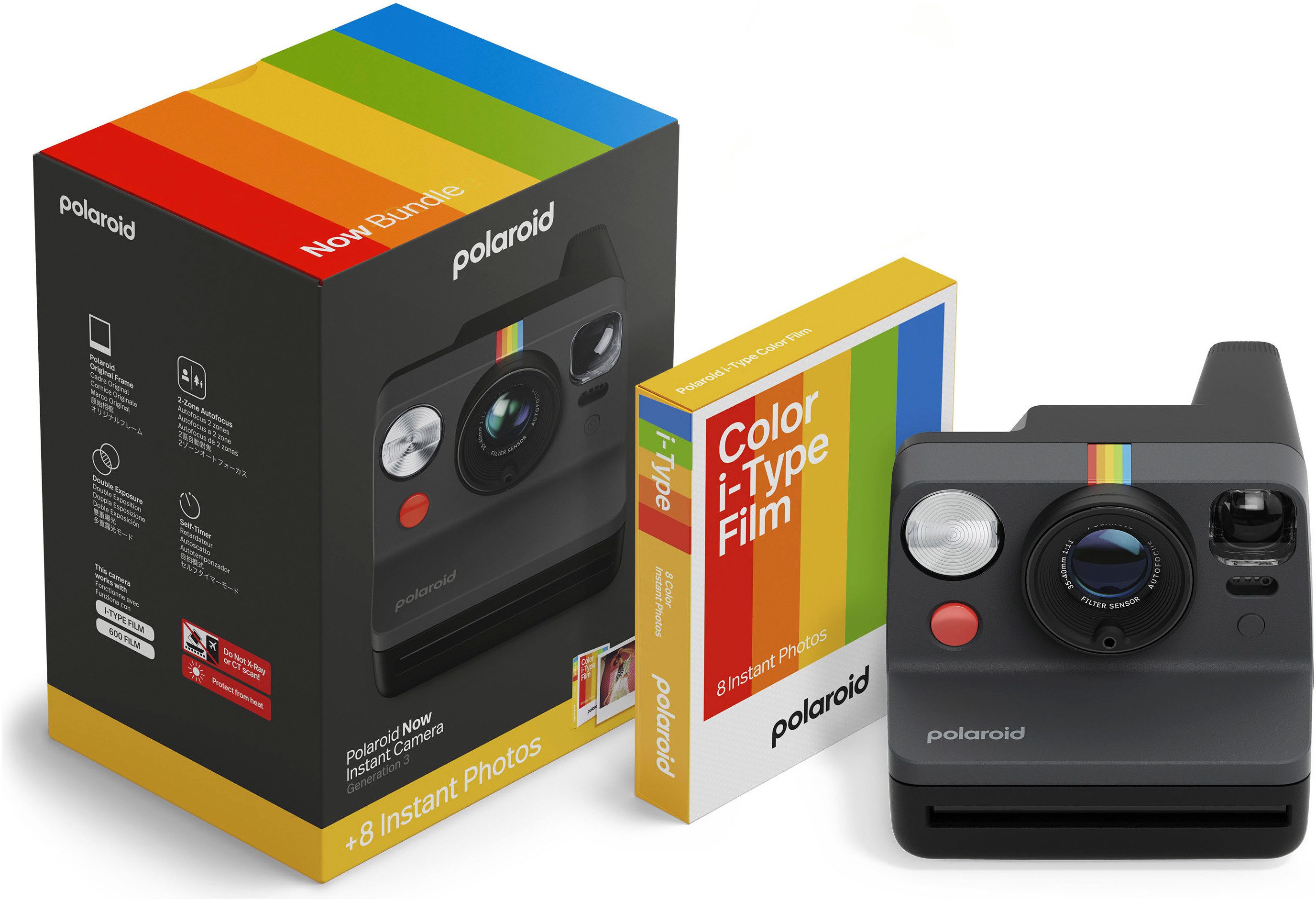 Now Gen 3 + Farbfilm-Paket (8 Fotos) Sofortbildkamera