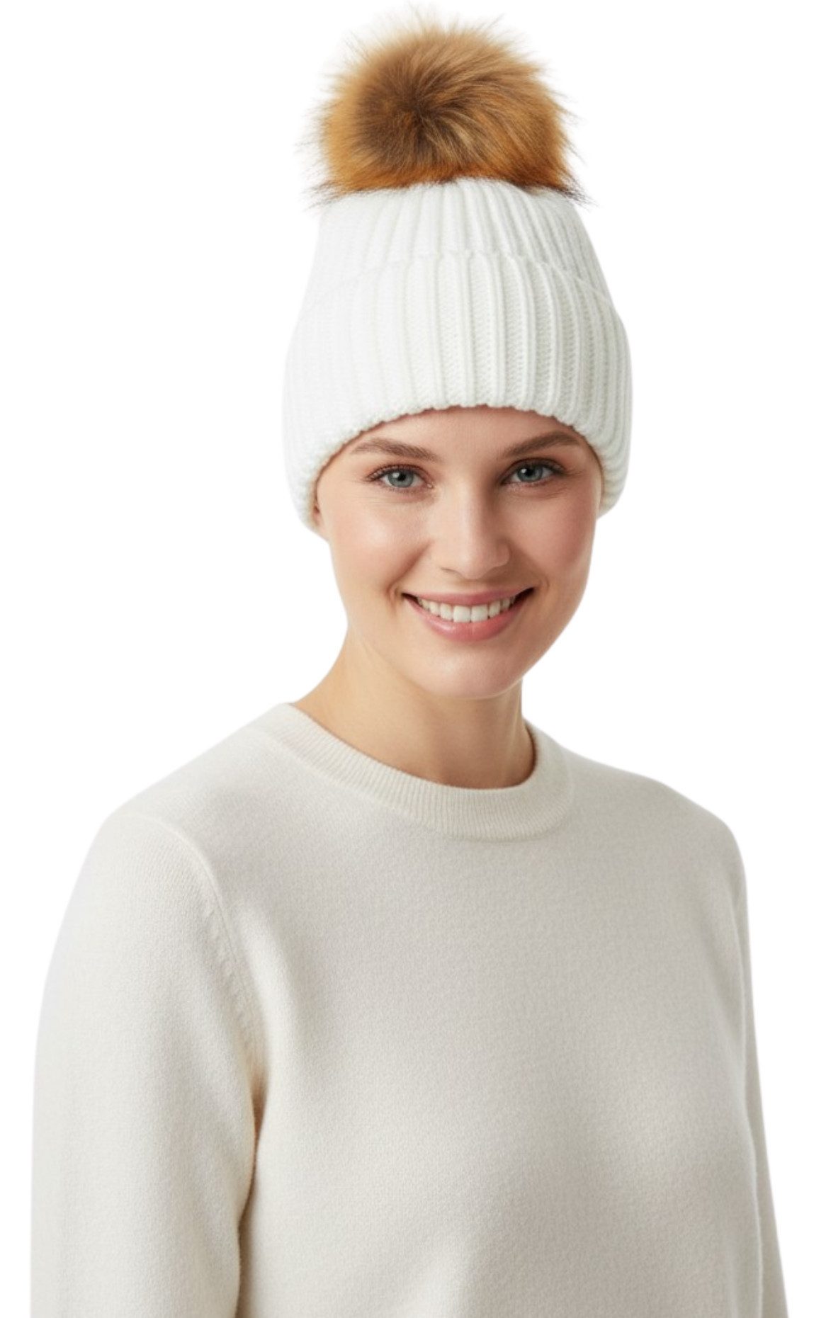 Estefania for woman Bommelmütze 140-9999, mit abnehmbarer Bommel abnehmbare günstig online kaufen