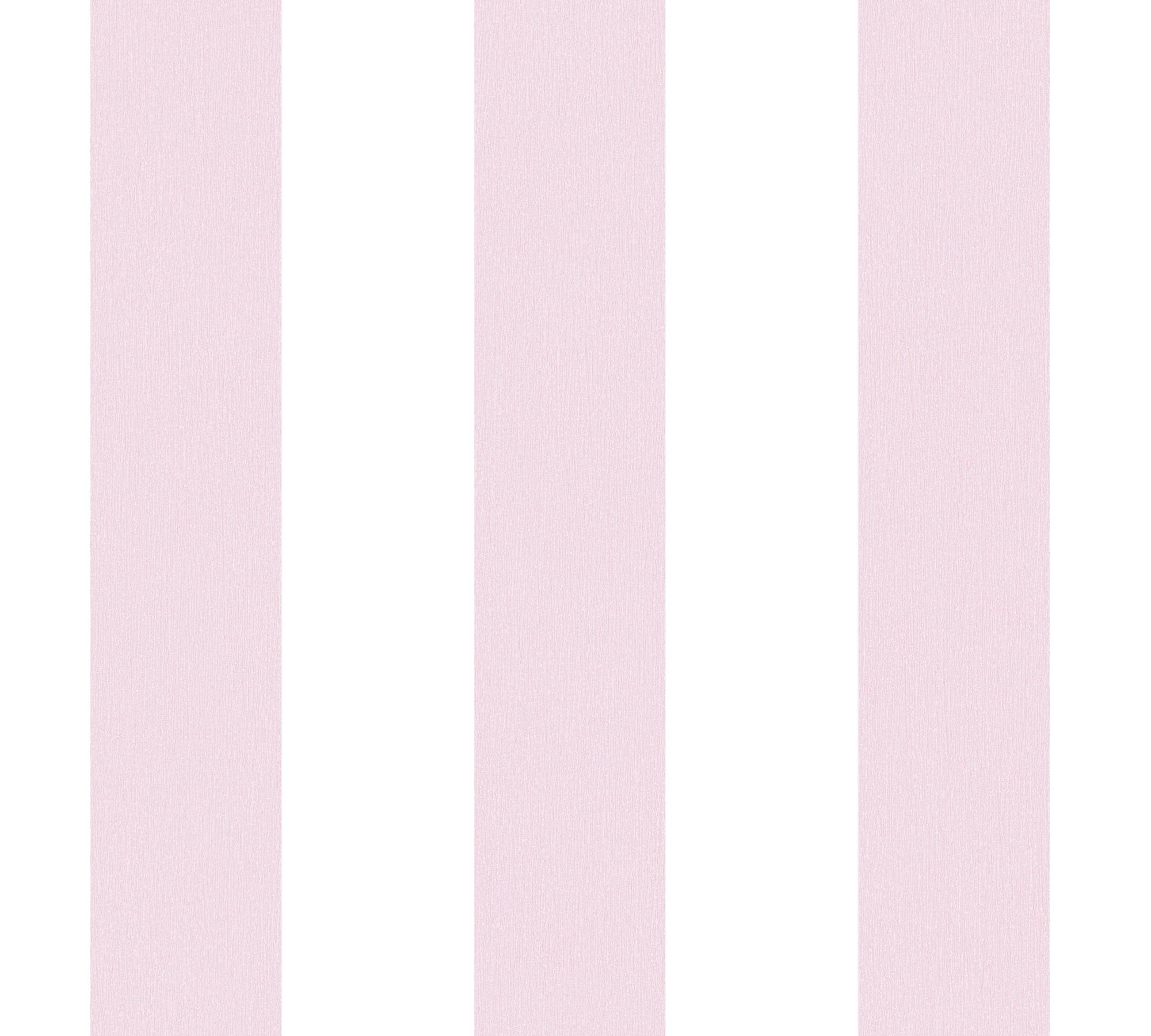 Love, Kinderzimmertapete Streifen rosa/weiß1 Little Tapete glatt, A.S. Vliestapete Streifen, Création gestreift,