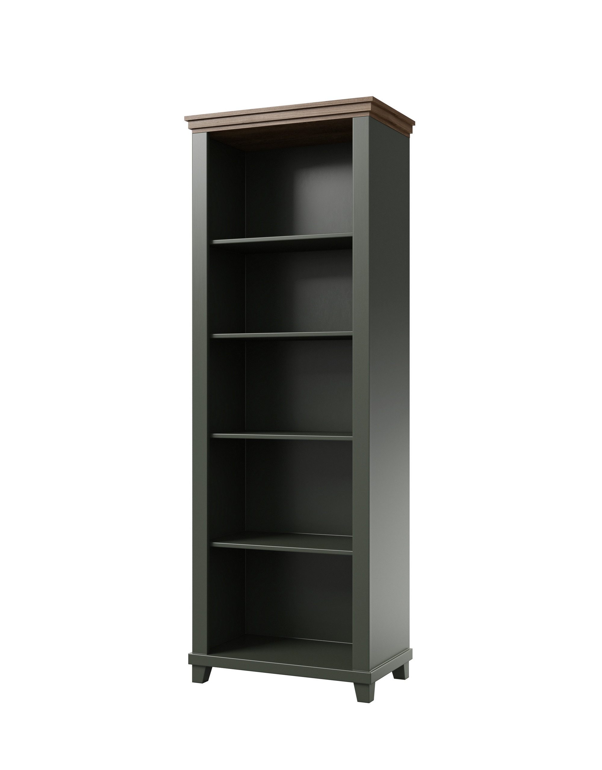 Masseno Bücherregal EVOLETTA 200 x 71 cm Standregal Büroregal Bücherschrank Grün
