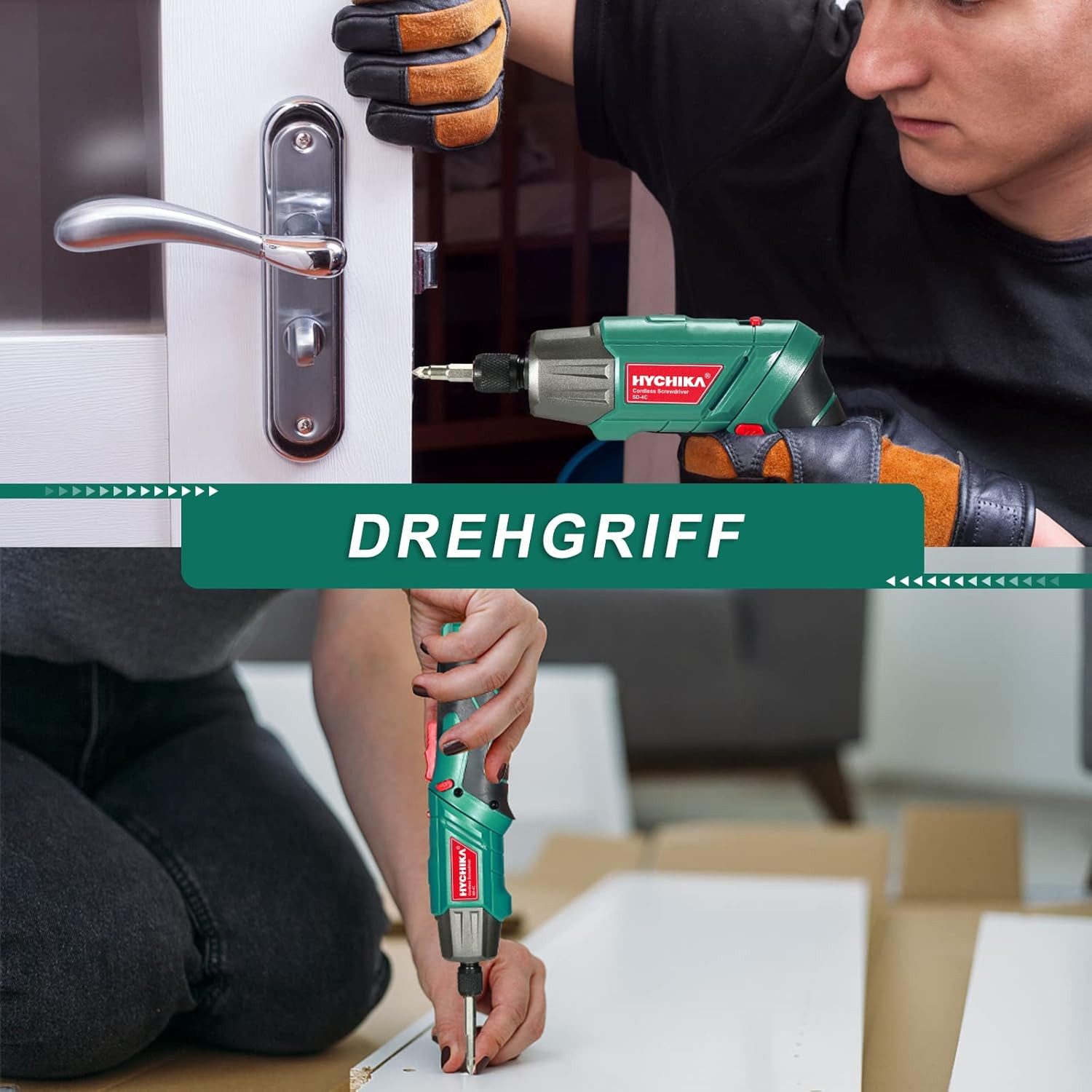 HYCHIKA BETTER TOOLS FOR BETTER LIFE Akku-Schraubendreher Hychika Cordless Screwdriver, (Packung)