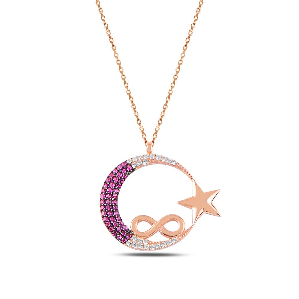 Nisan Ohrring-Set, Silber Halskette – Ayyıldız & Unendlichkeit Symbol mit Z günstig online kaufen