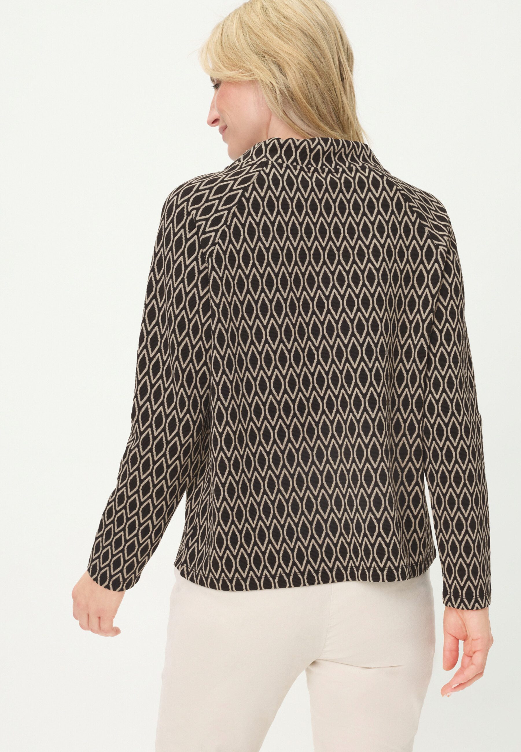 Olsen Sweatshirt mit Turtle-Neck und Bindeband