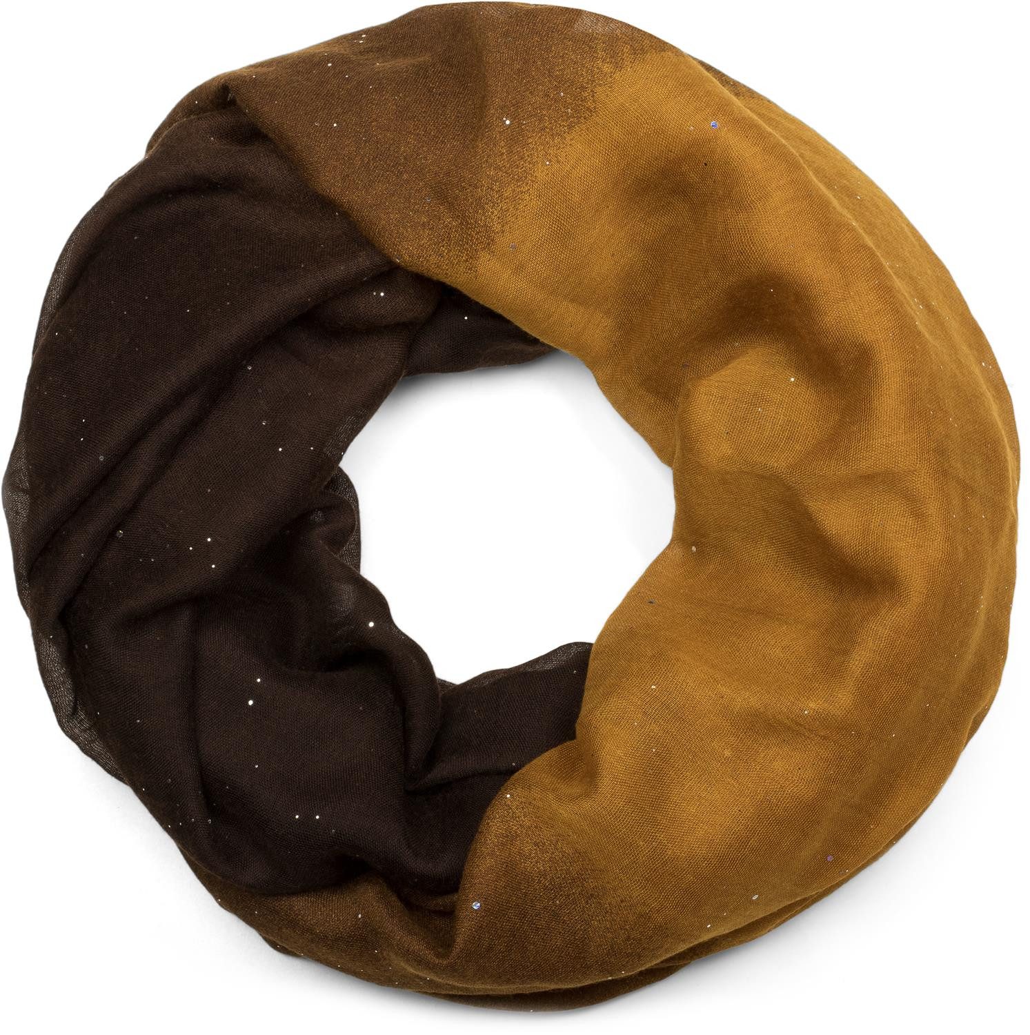 styleBREAKER Loop Glitzer Loop mit Farbverlauf, (1-St)