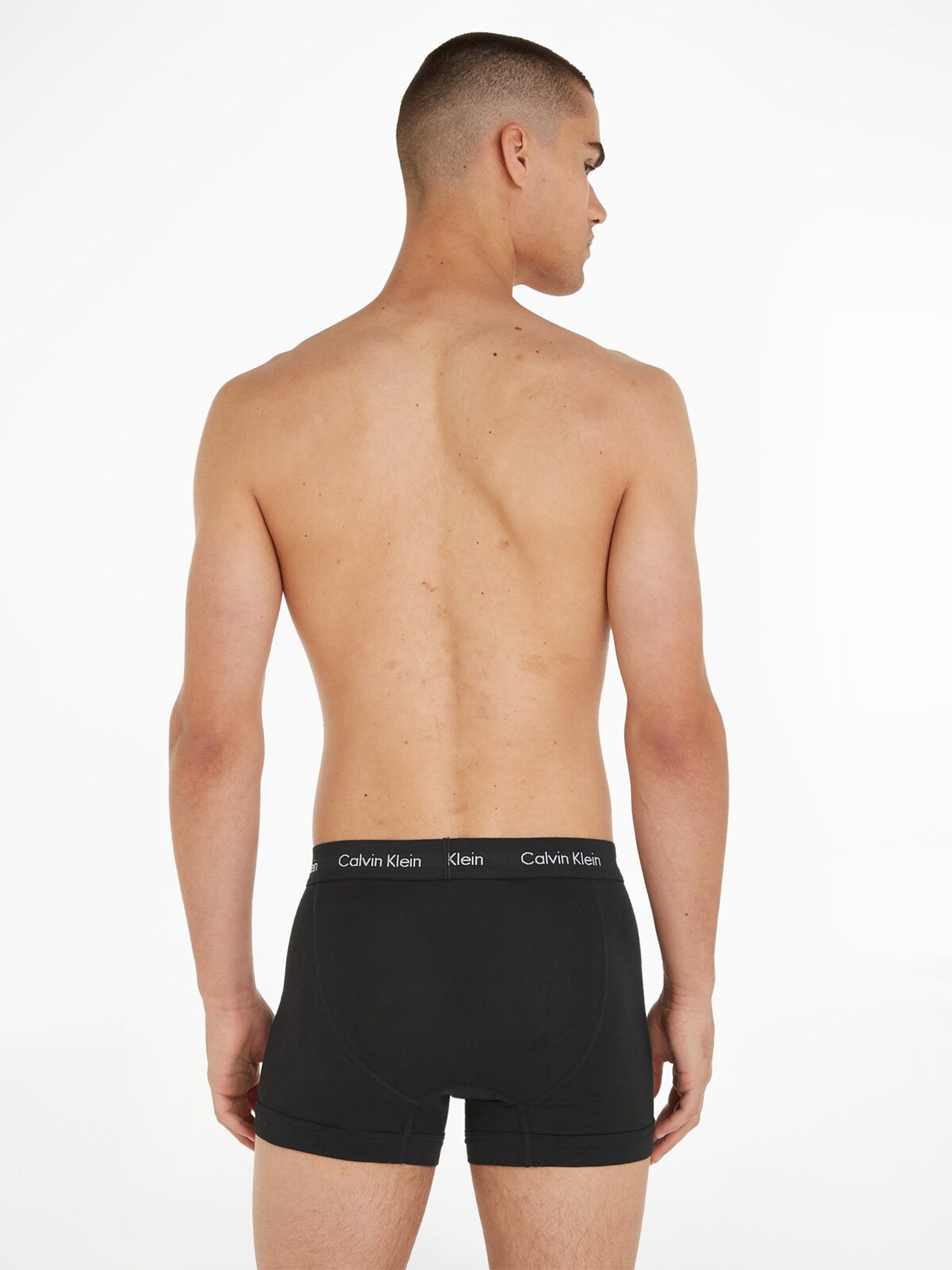 Calvin Klein Underwear Trunk CK Trunk 3PK (3-St) in uni schwarz mit Logoschriftzug – Bild 3 von 5