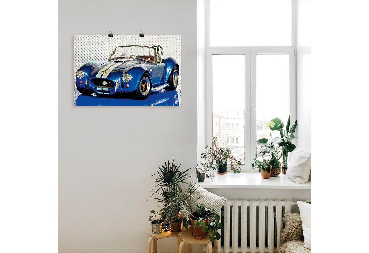 Artland Wandbild »Shelby Cobra blau«, Auto (1 Stück), in vielen Größen & Produktarten - Alubild / Outdoorbild für den Außenbereich, Leinwandbild, Poster, Wandaufkleber / Wandtattoo auch für Badezimmer geeignet-kaufen