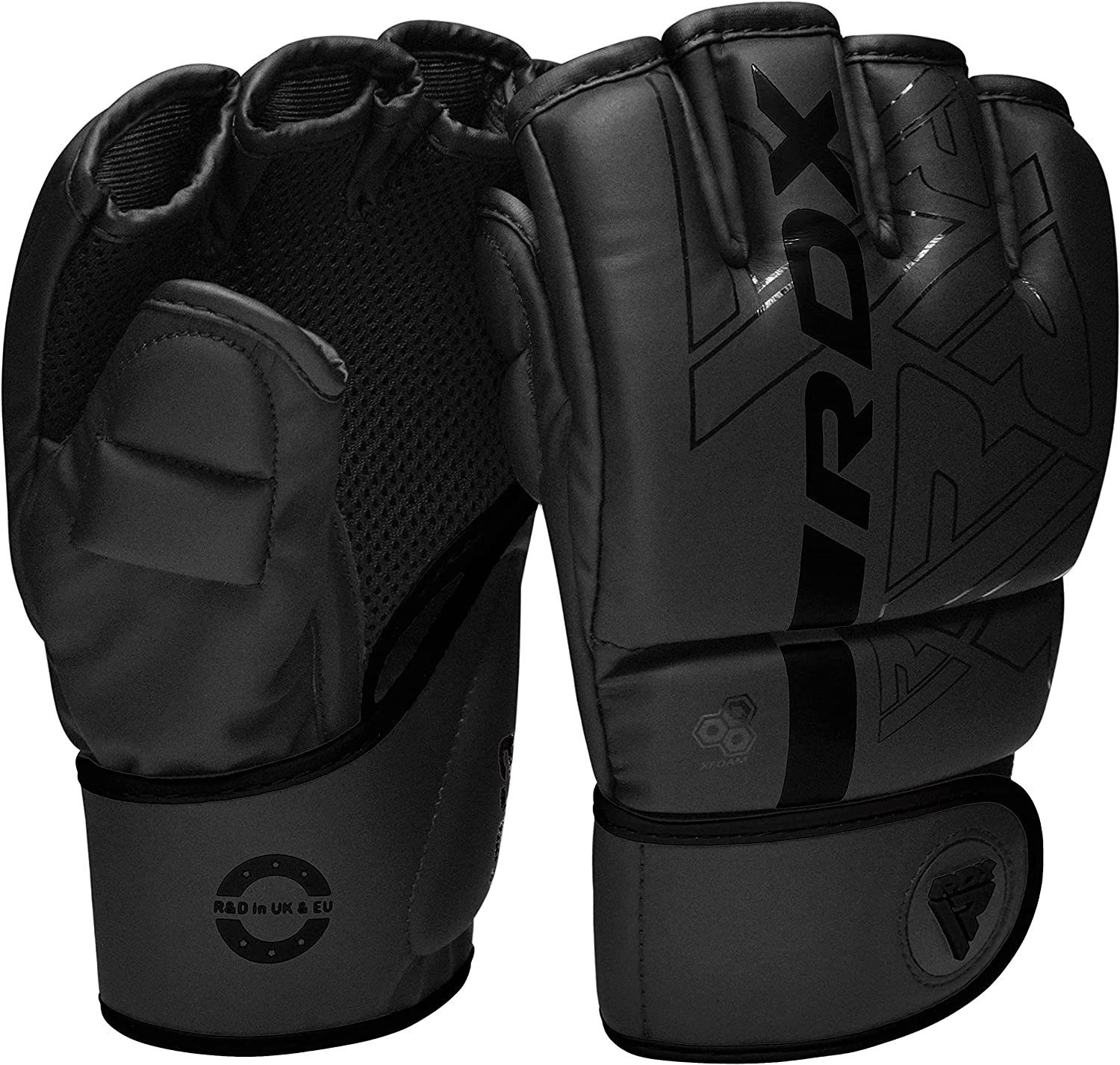 RDX Sports MMA-Handschuhe RDX Handschuhe, Black MMA MMA Grappling Training, Sparring gloves