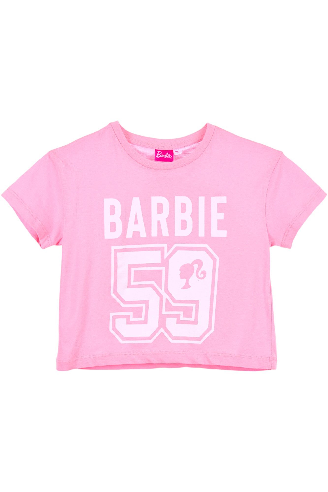 Barbie T-Shirt Barbie 59 Mädchen Cropped Top aus Baumwolle Gr. 104 - 140 cm