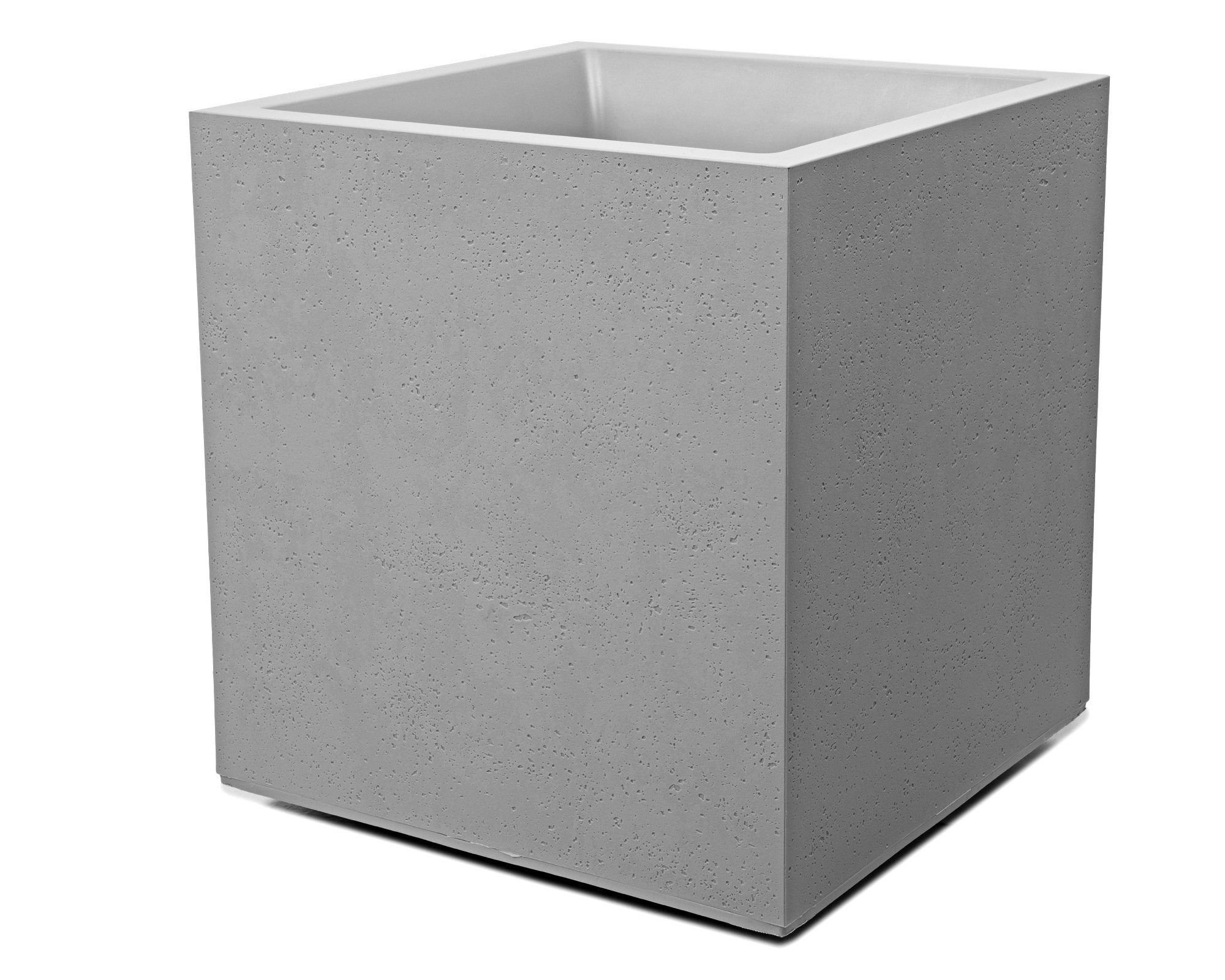 Ondis24 Pflanzkübel Vulkan 21 L Grau Würfel, Blumentopf, | HORNBACH