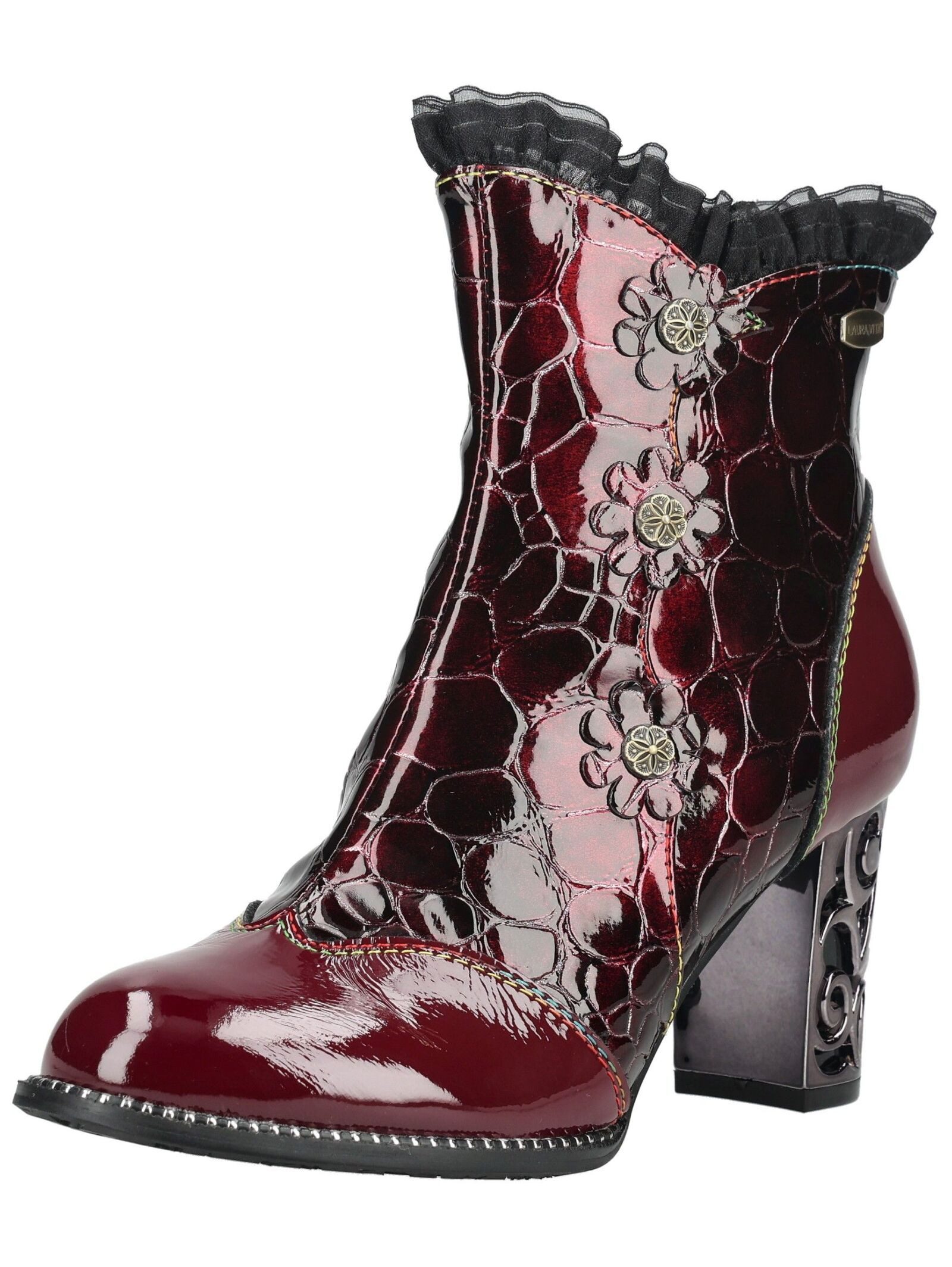 LAURA VITA LAURA VITA Stiefelette Leder/Textil High-Heel-Stiefelette