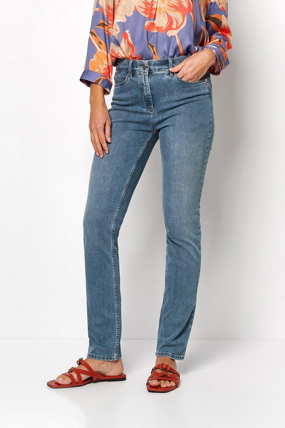 TONI 5-Pocket-Jeans be loved mit hohem Bund