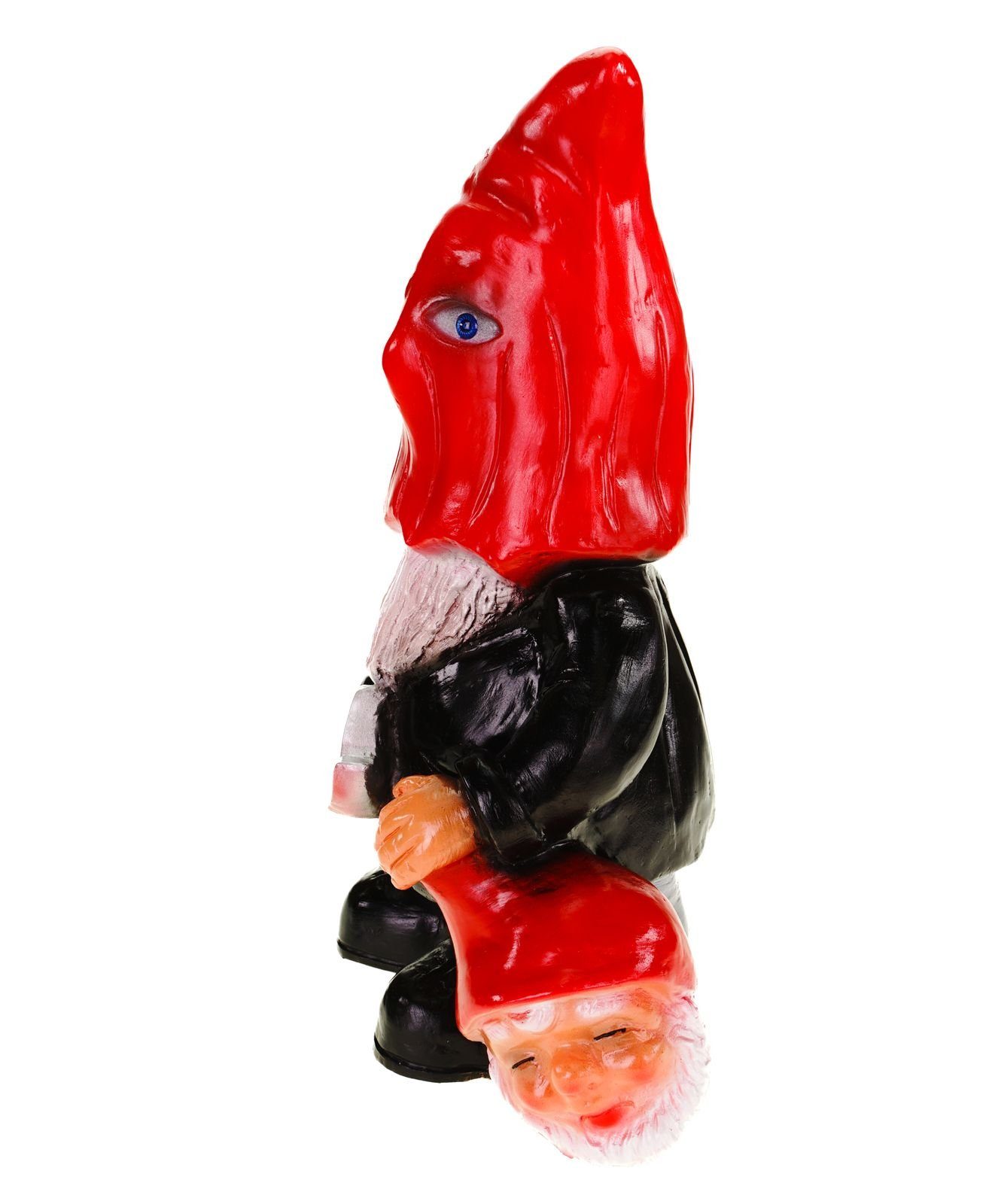 Kremers Schatzkiste PVC Gartenzwerg Henker Made Zwerg Figur in Germany bruchfestem aus Gartenzwerg
