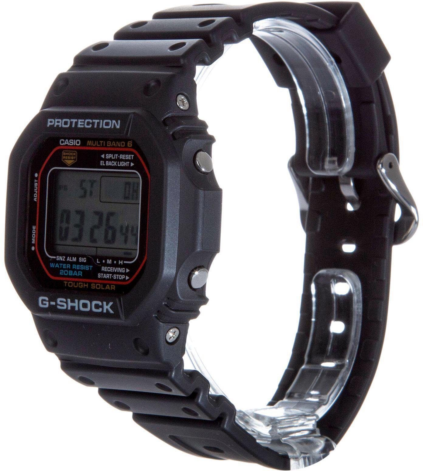 CASIO G-SHOCK Funkchronograph GW-M5610U-1ER, Solaruhr, Armbanduhr, Herrenuhr,digital,bis 20bar wasserd.Resinarmband