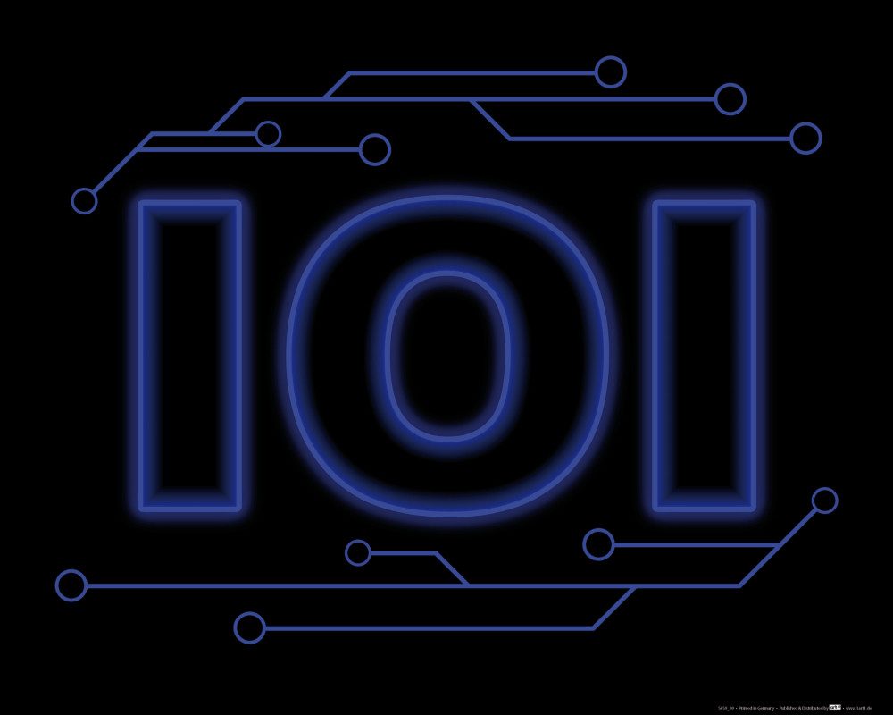 Poster Gaming Kunstdruck Bild - 101 Logo (40 x 50 cm)