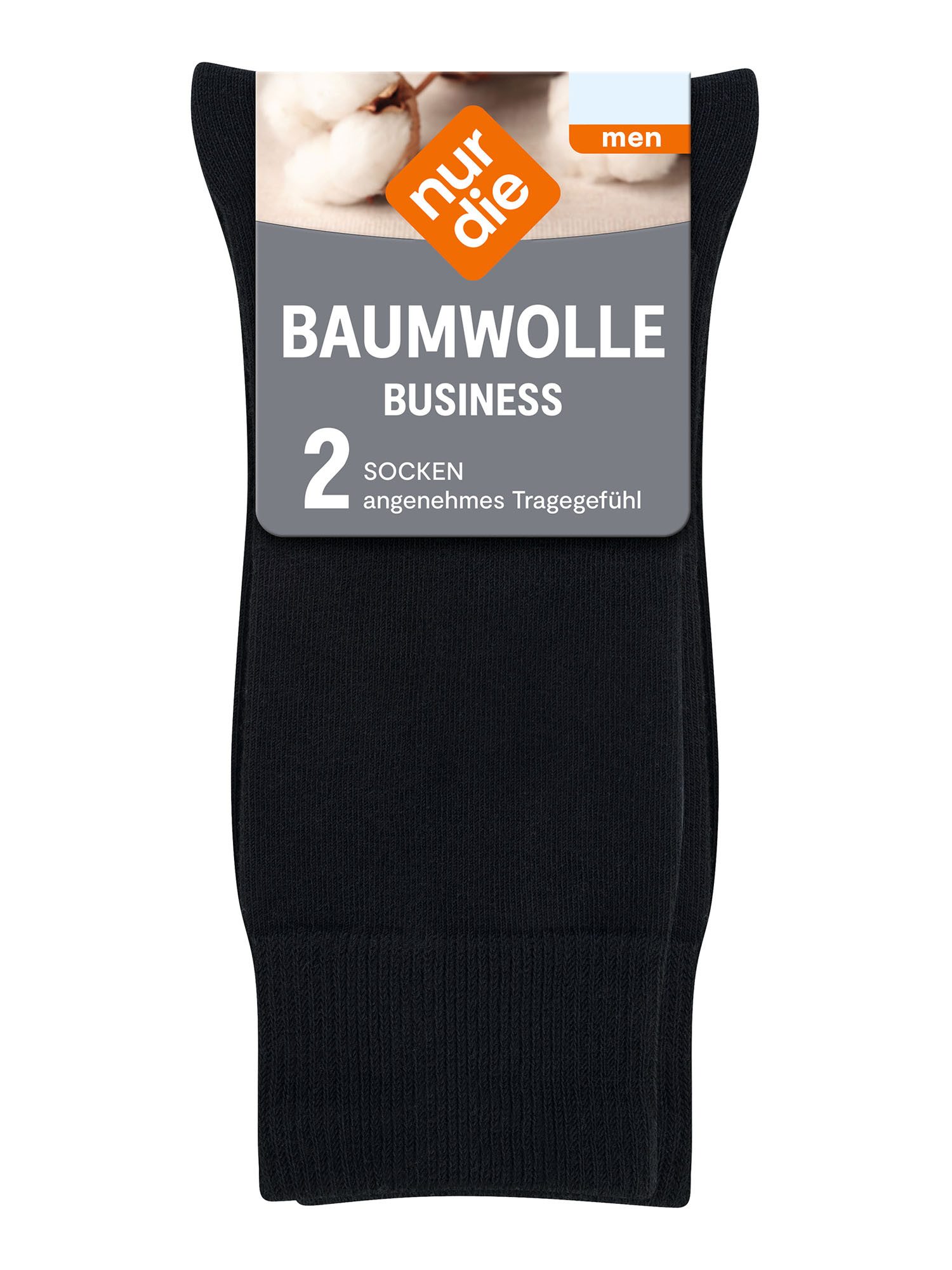 Nur Die Basicsocken Business (2-Paar) Socken, Baumwollsocken, Alltagsocken