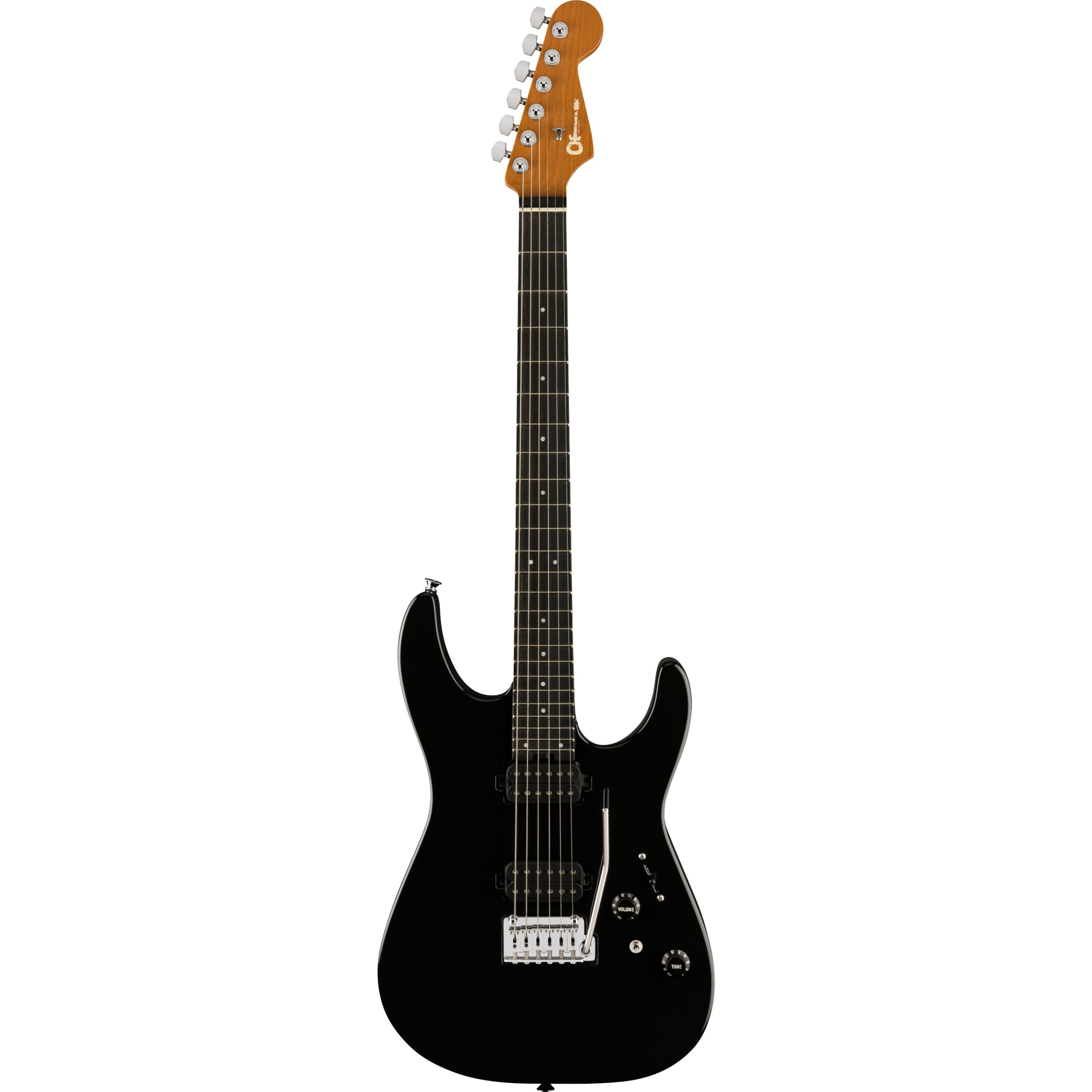 Charvel E-Gitarre, E-Gitarren, ST-Modelle, Pro-Mod DK24 HH 2PT EB Black - E-Gitarre