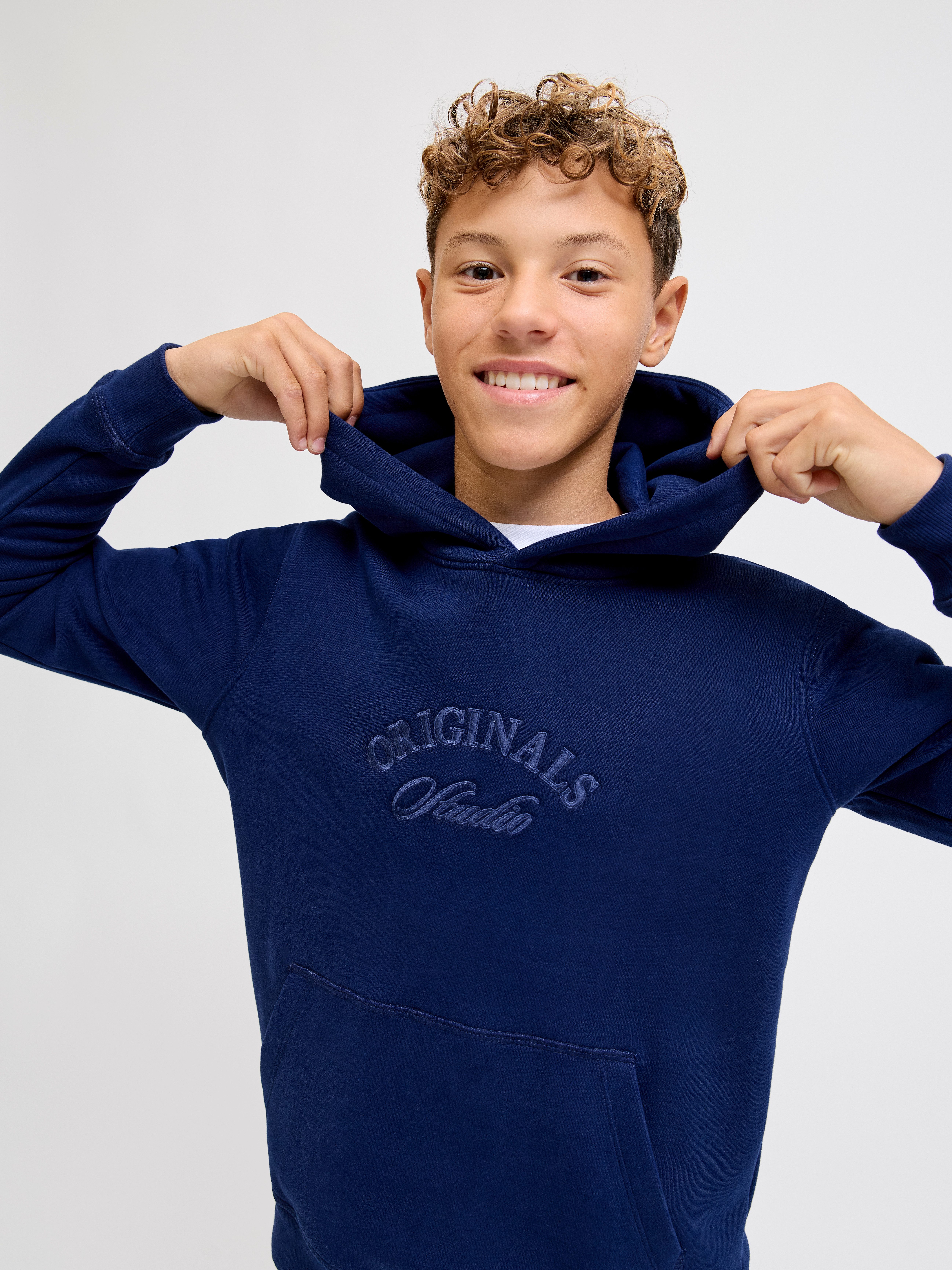 Jack & Jones Junior Kapuzensweatshirt JORBLEECKER BRANDING SWEAT HOOD BF JNR – Bild 2 von 5