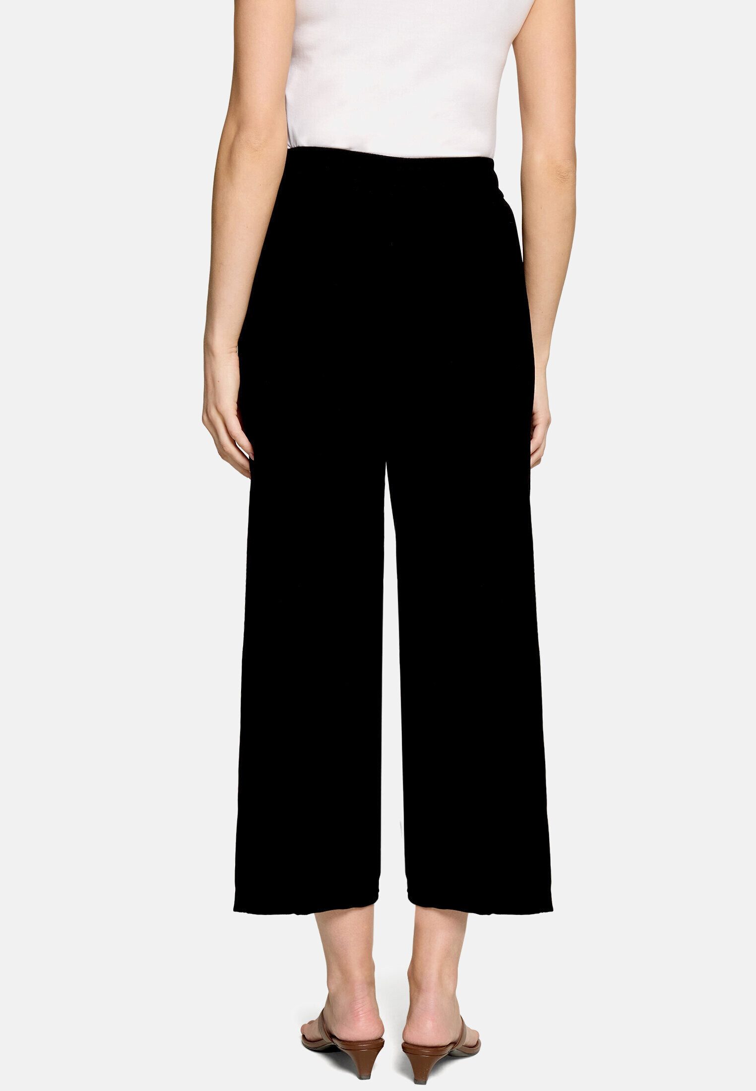 Zero Stoffhose Damen mit Bindegürtel Gürtel