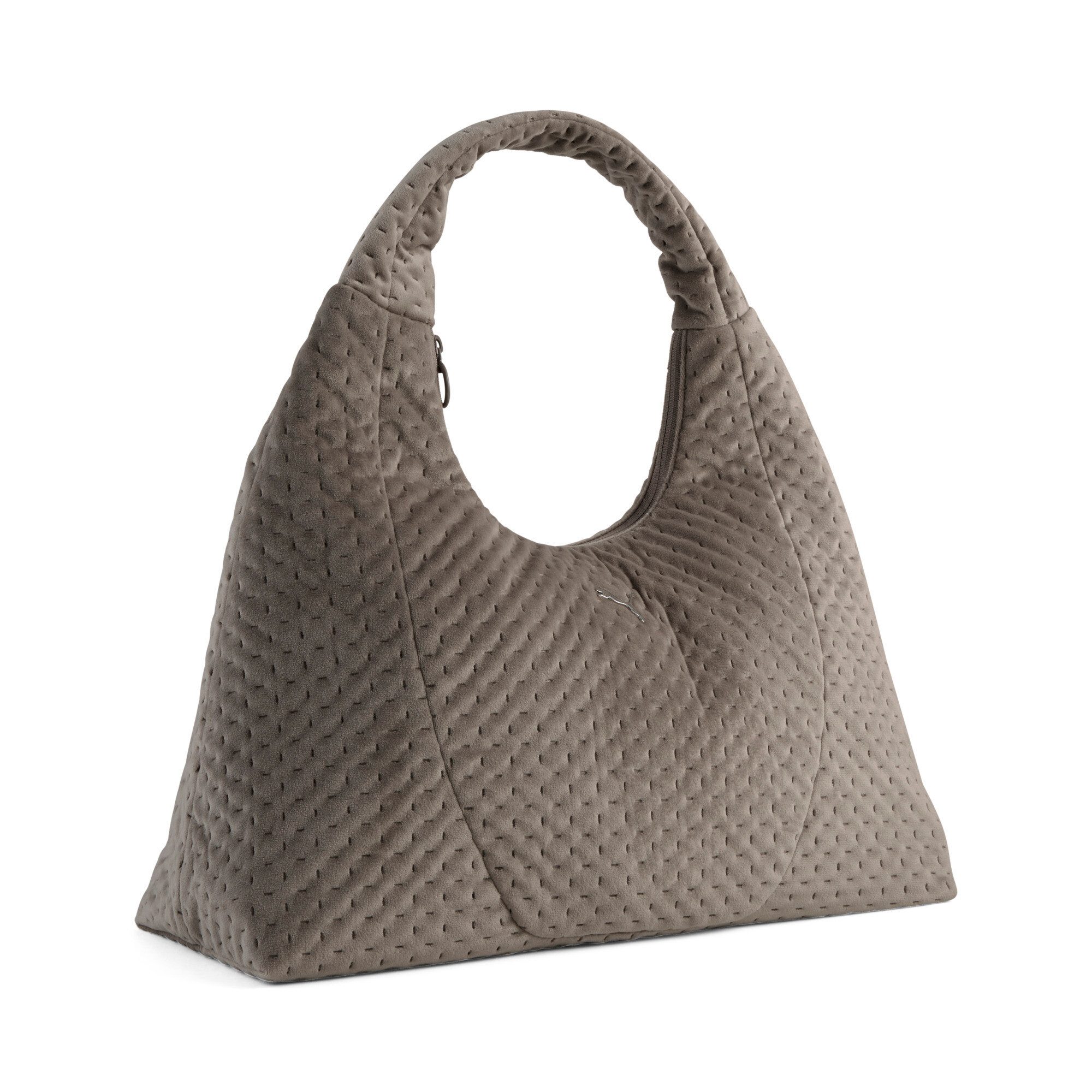 PUMA Umhängetasche UP VELVET LARGE PRISM BAG, großes Volumen, unifarbenes Design, sportlicher Stil, Umhängetasche