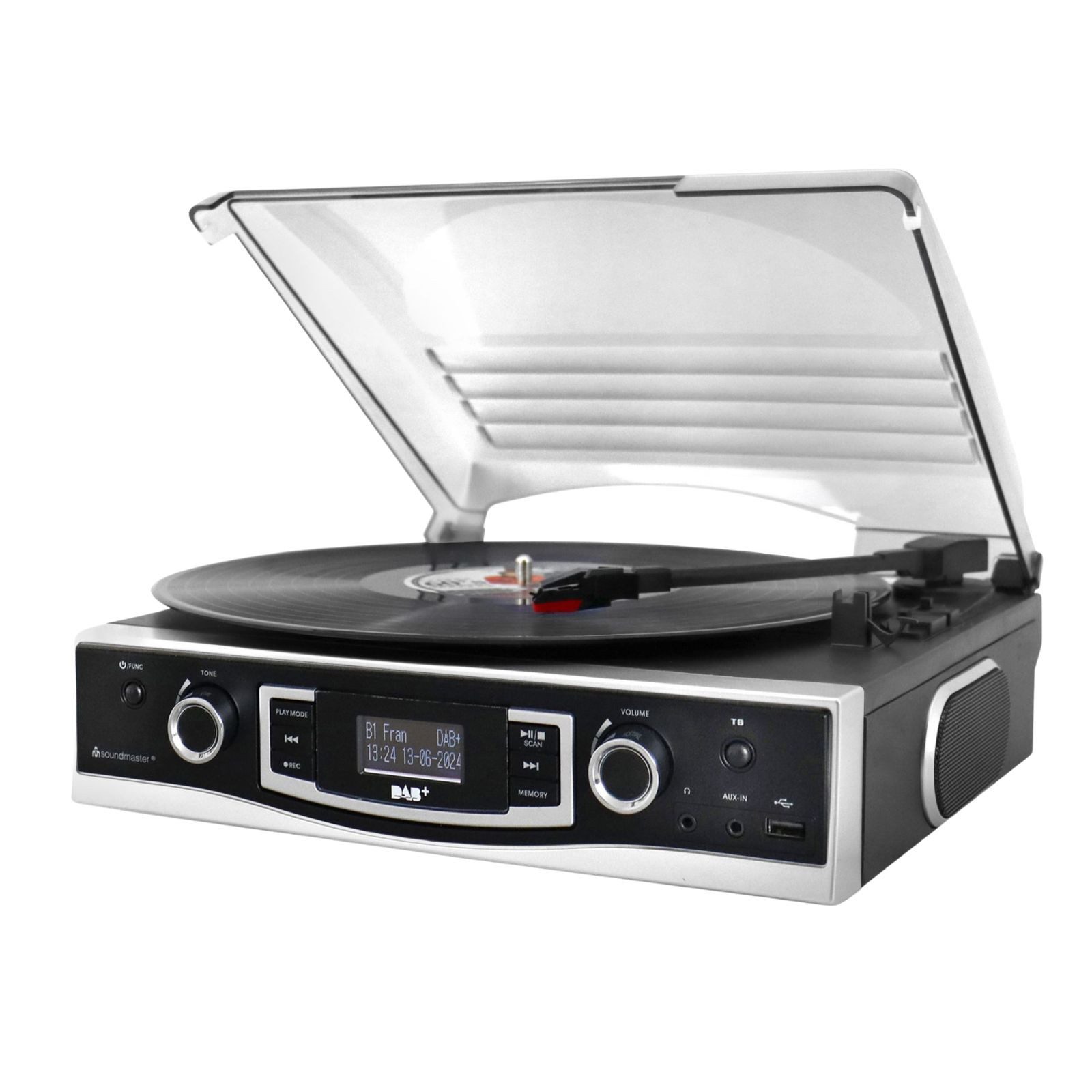 PL590SW Plattenspieler DAB+ Radio Lautsprecher Kopfhörer Encoding Radioplattenspieler