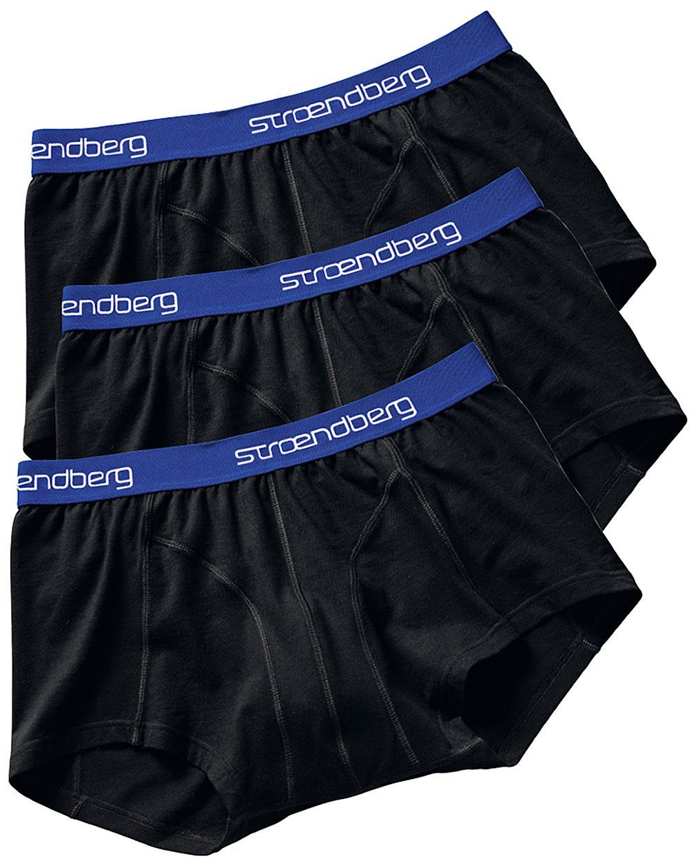 stroendberg Boxershorts (Set, 3-St., 3er-Pack) angenehmer Tragekomfort, formbeständig schwarz
