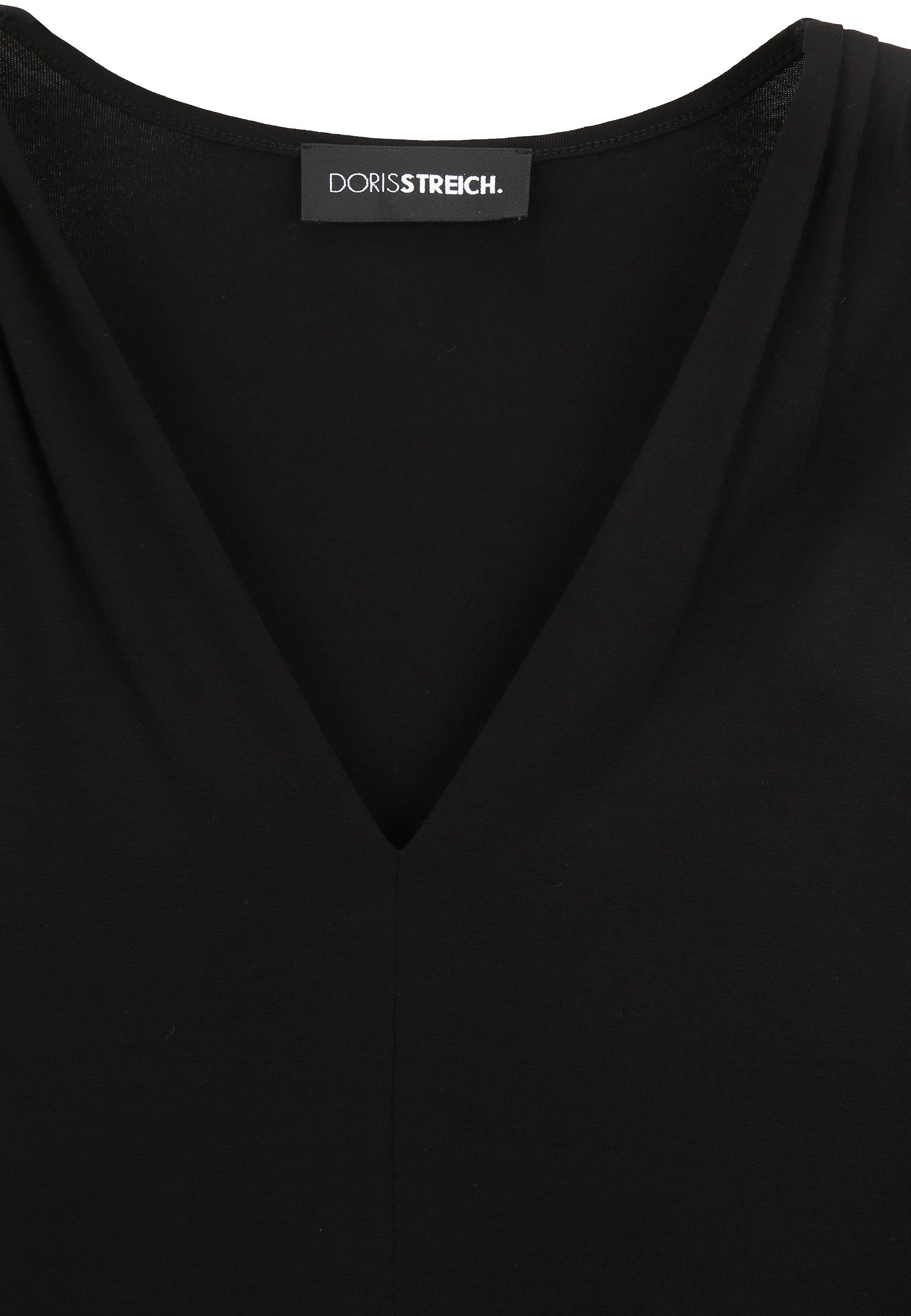 Doris Streich Shirtbluse mit Kurzarm schwarz