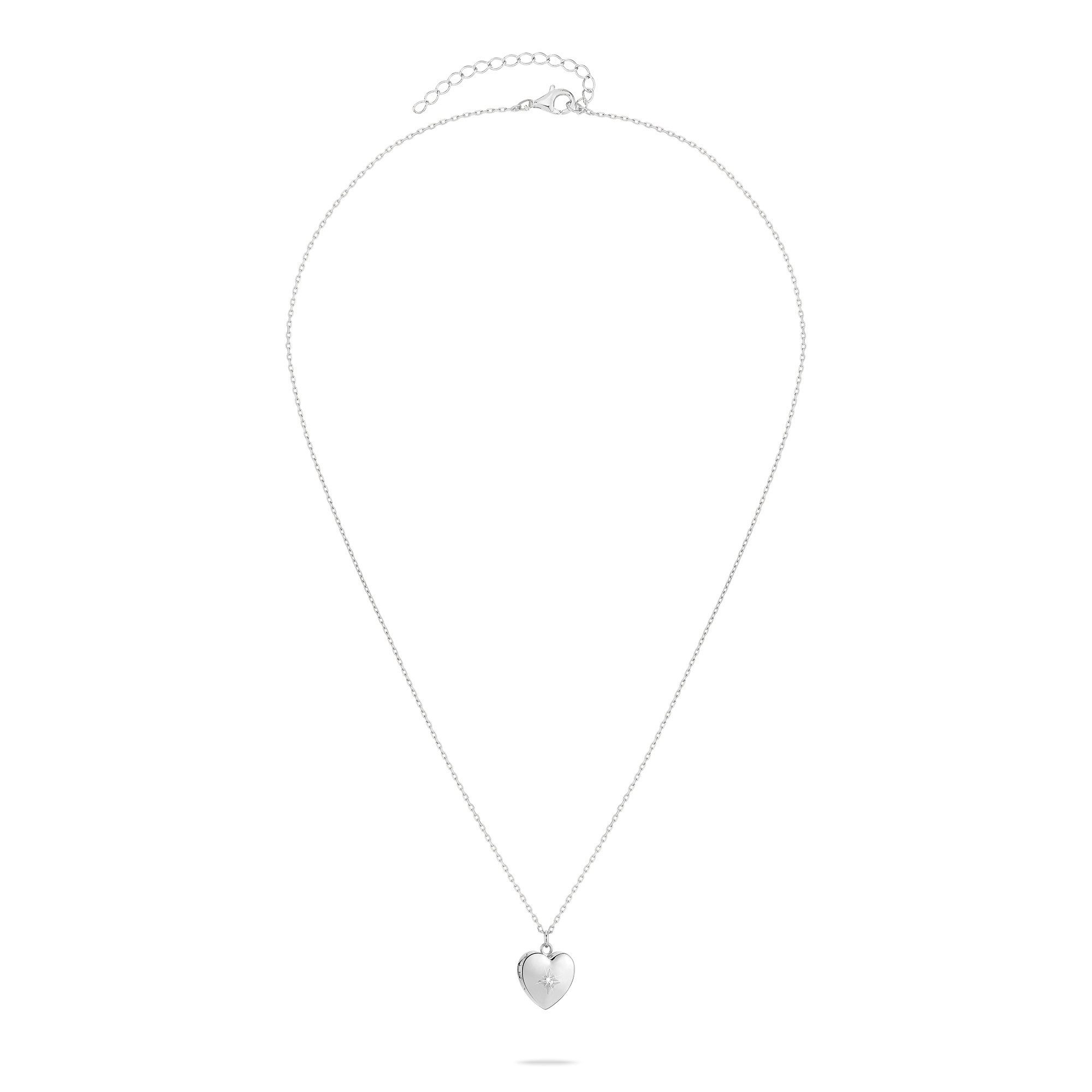 Tamaris Kette mit Anhänger Schmuck Geschenk Edelstahl Halskette Herz Medaillon zum öffnen