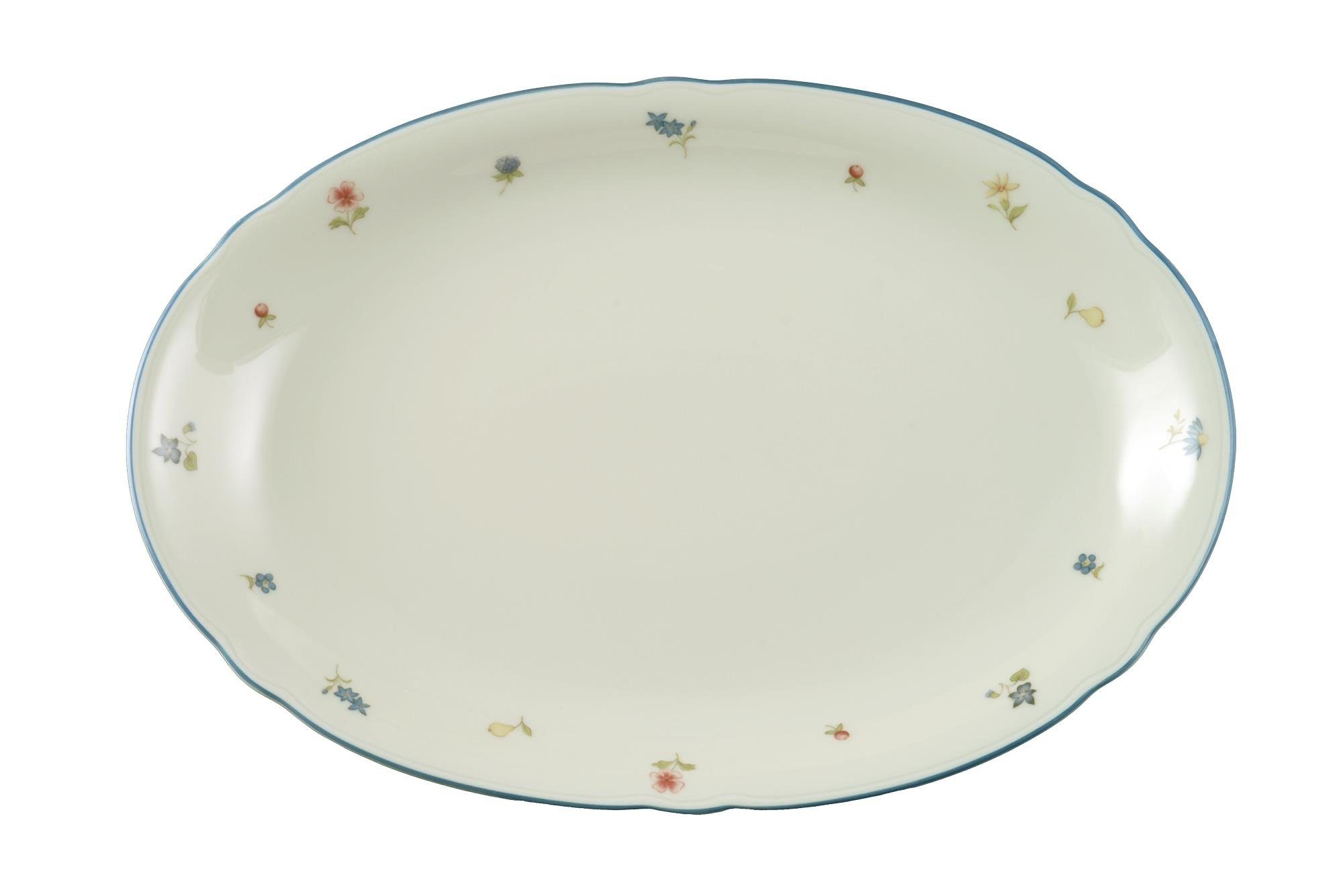 Seltmann Weiden Geschirr-Set Platte oval 31 cm Marie Luise Streublume 30308 von Seltmann Weiden, Porzellan