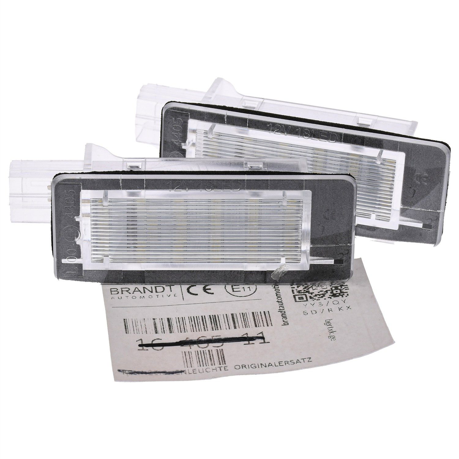 BRANDT AUTOMOTIVE KFZ-Ersatzleuchte LED Kennzeichenleuchten Auto Kennzeichenbeleuchtung, für Dacia Duster I H79 (10–17); Lodgy I J92 (12–21); Logan MCV II ...