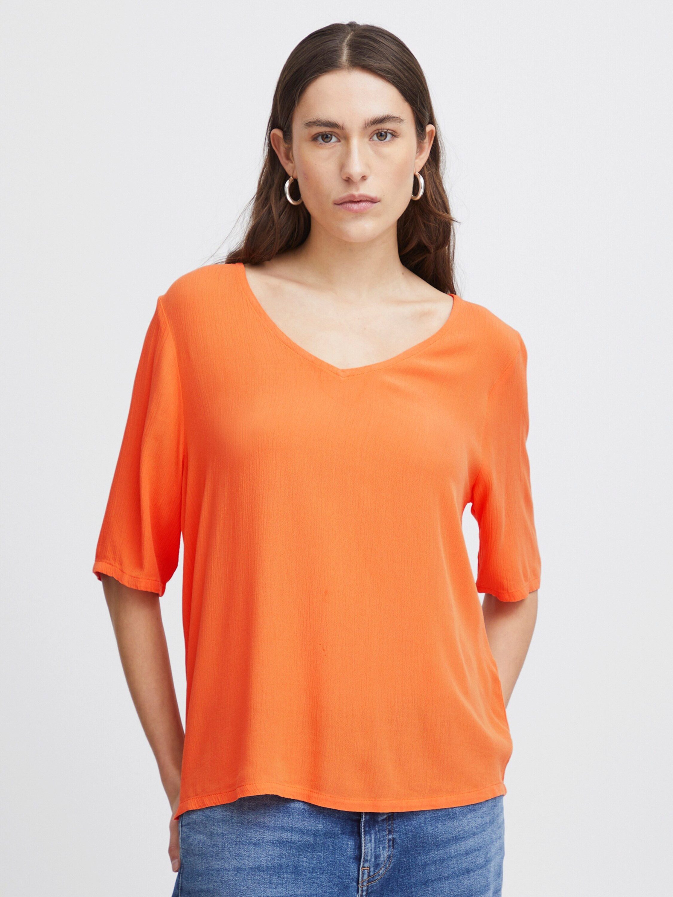 Ichi Kurzarmbluse MARRAKECH (1-tlg) Cut-Outs günstig online kaufen