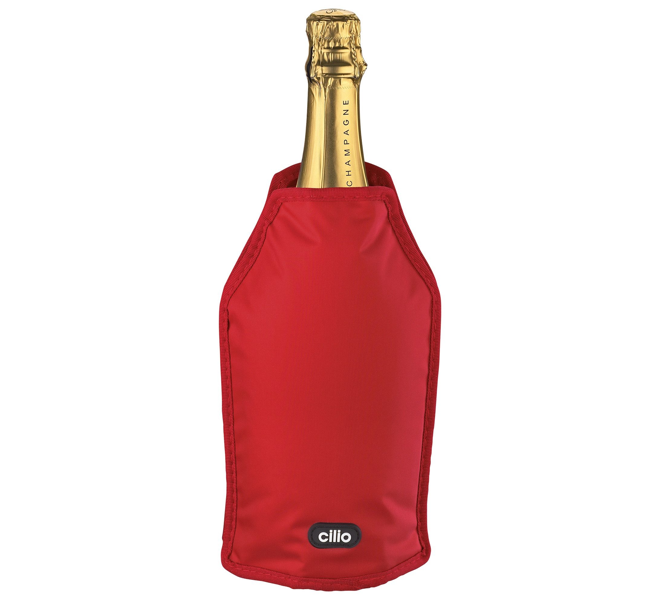 Cilio Tasse Kühlmanschette Flaschenkühler Sektkühler Weinkühler VINO rot CILIO, Material: Kunststoff