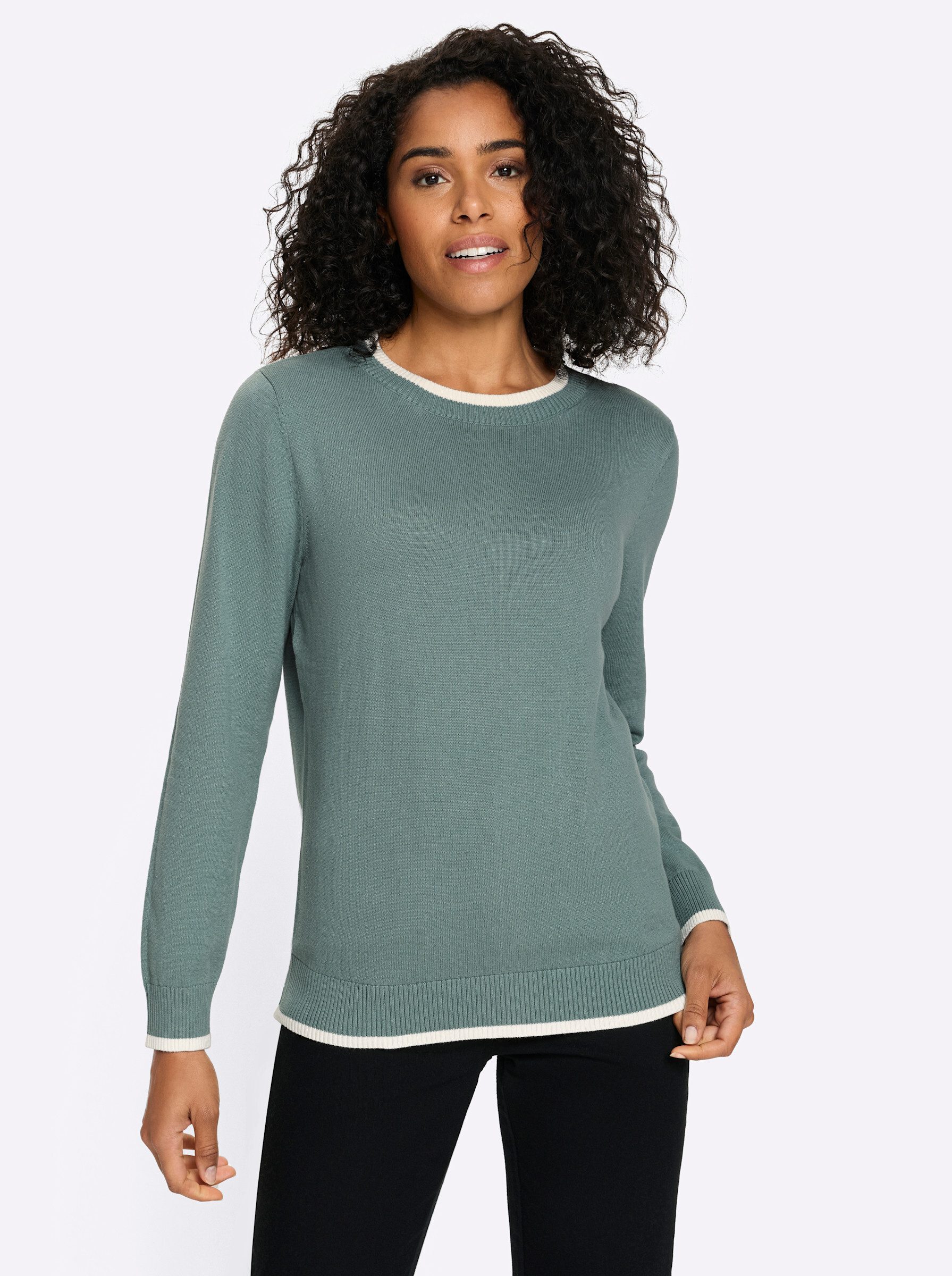 Strickpullover Langarm-Pullover Langarm Jersey