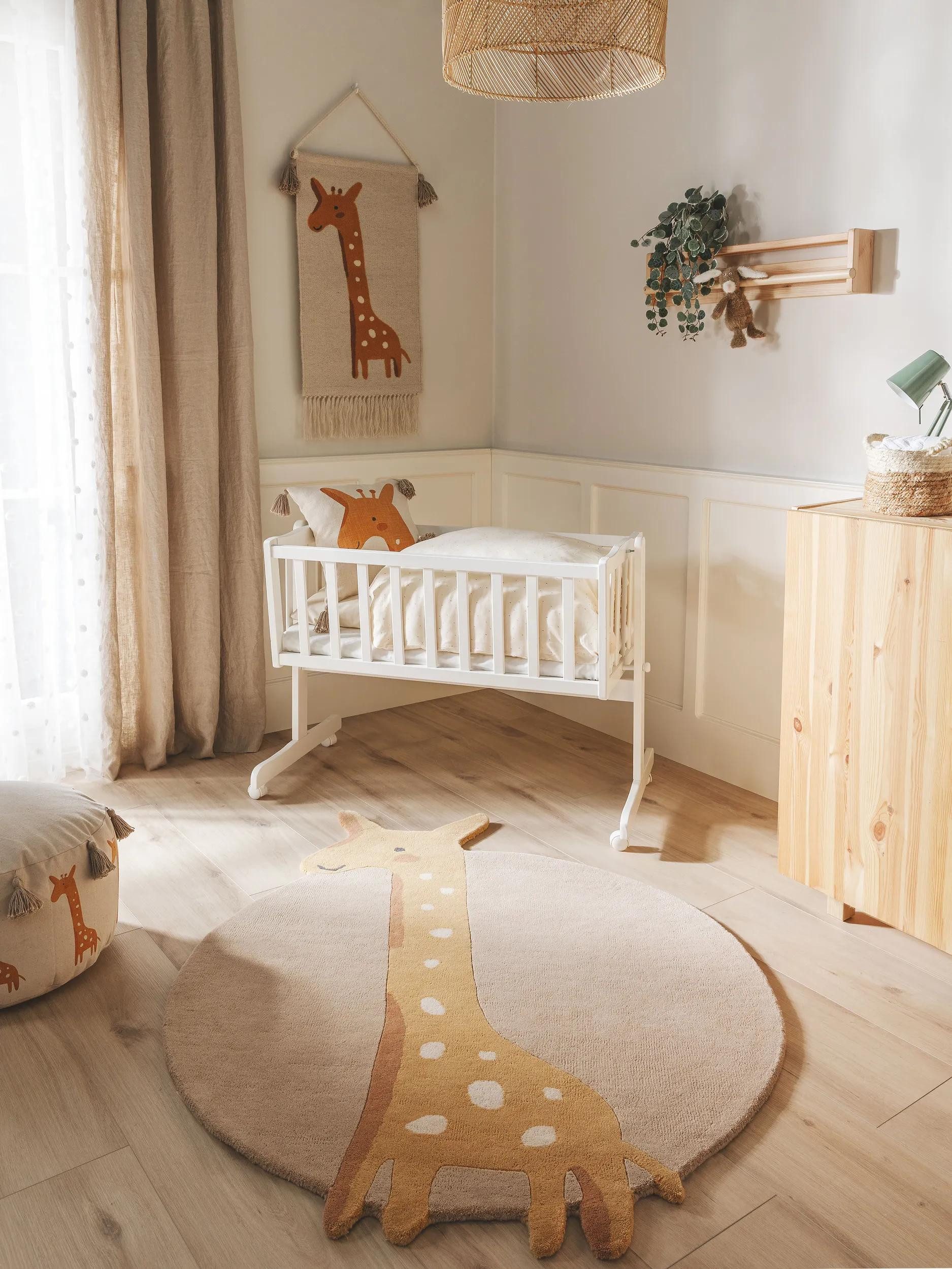 benuta Kinderteppich Savannah, rund, Höhe: 11 mm, Kunstfaser, Berber, Ethno-Style, Wohnzimmer
