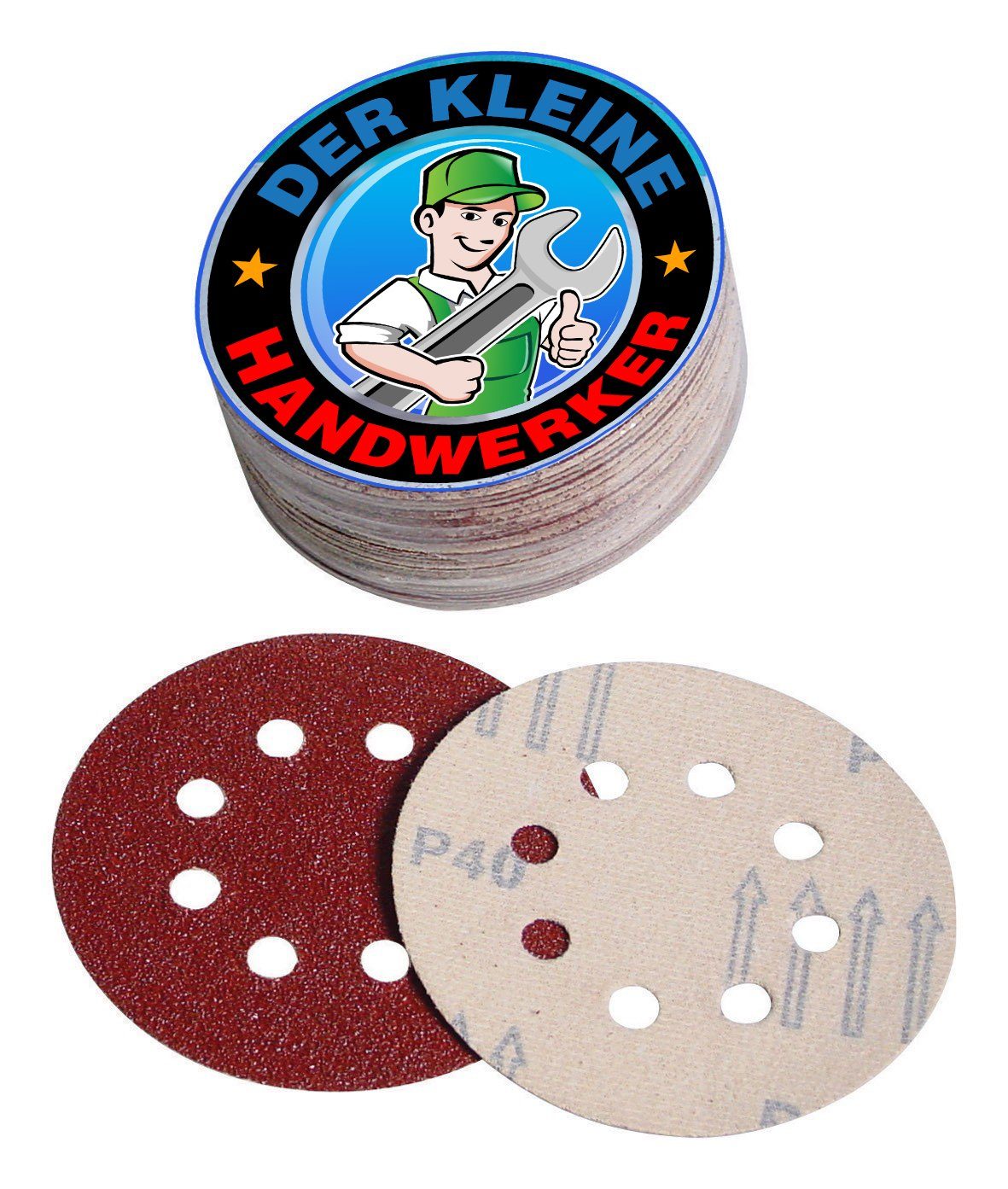 Schleifscheibe Schleifscheiben ø125mm satz 50 St. 10x k40-60-80-120-180